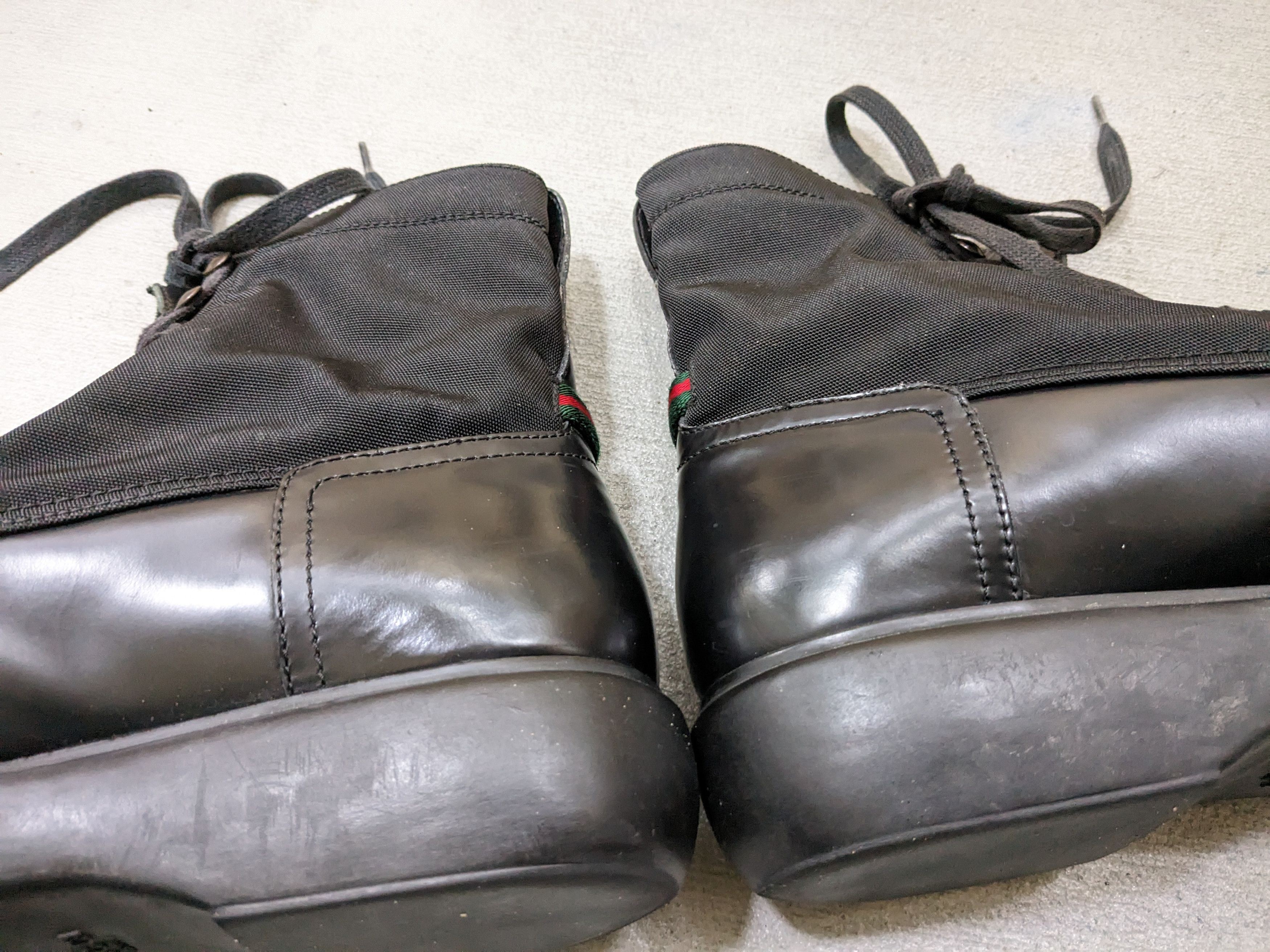 Gucci Gucci Combat Boots Size 10.5 Black Leather Buckle Duck Y2K Size US 10.5 / EU 43-44 - 11 Thumbnail