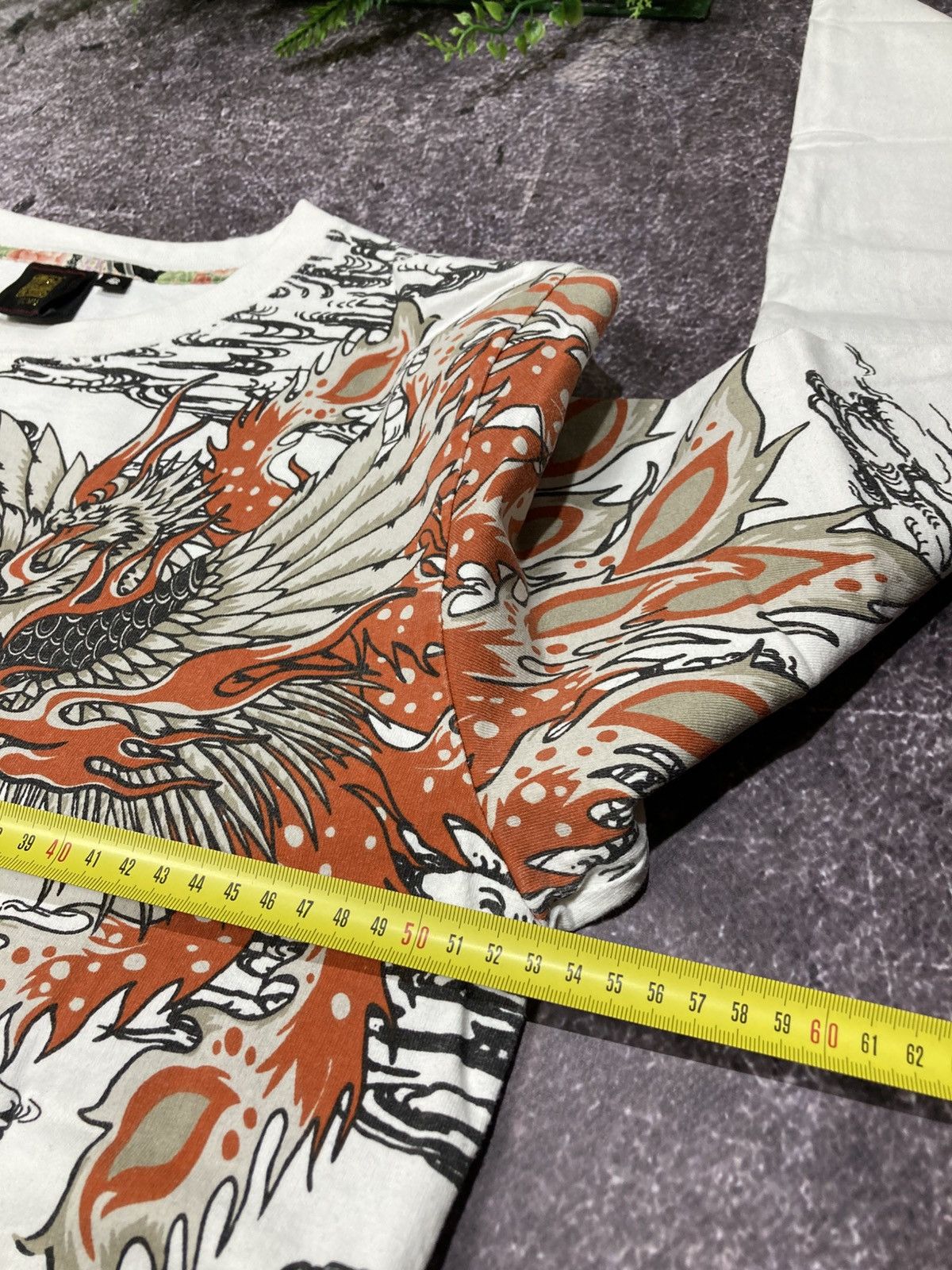 Japanese Brand Gumu Sukajan Dragon Tiger Snake Phenix Printed T Shirt Tee Size US M / EU 48-50 / 2 - 10 Thumbnail
