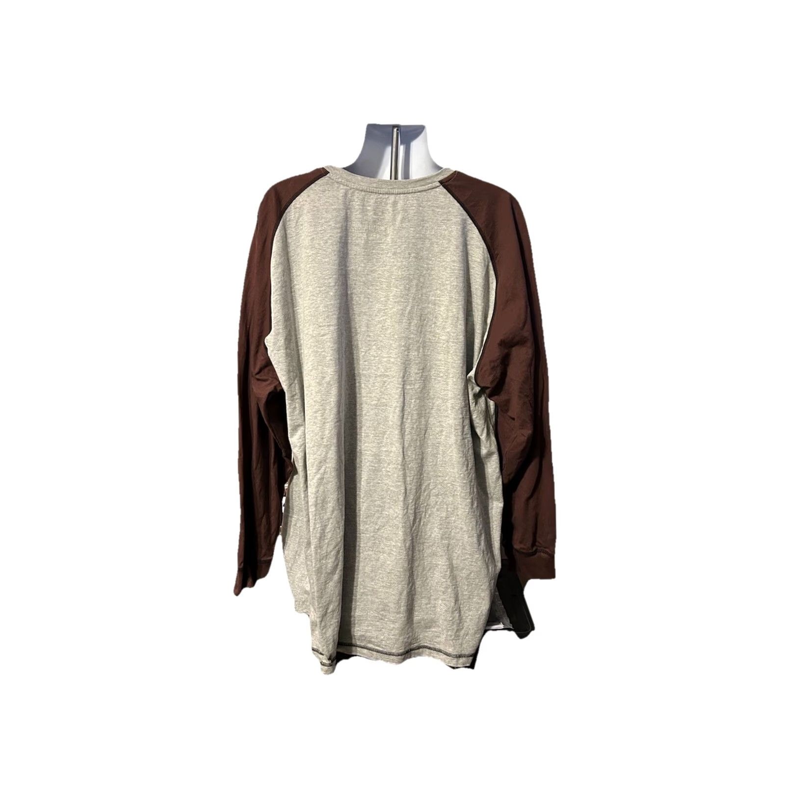 Vintage Cleveland Browns Fanatics Long Sleeve Pullover Shirt Men 5XL Gray Brown Helmet Logo Crew Neck Activewear Shirt Size US XXL / EU 58 / 5 - 5 Thumbnail