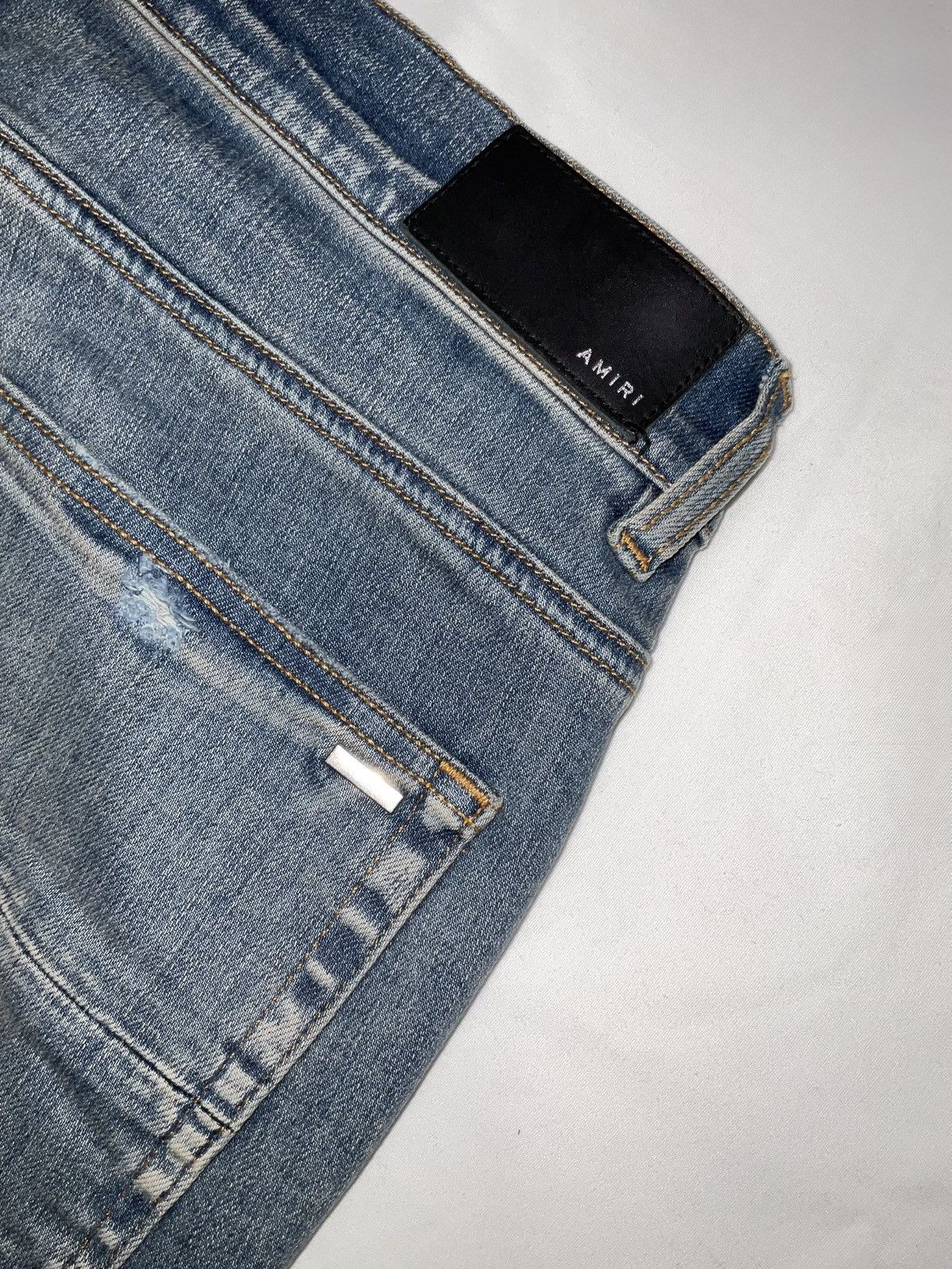 Amiri Amiri Bandana Flame Jeans Clay Indigo Size US 34 / EU 50 - 4 Thumbnail