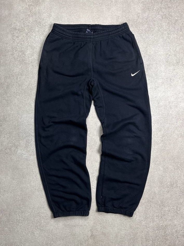 Nike × Vintage Vintage Nike Swoosh Baggy Cotton Trackpants Y2K 32 Size US 32 / EU 48 - 1 Thumbnail