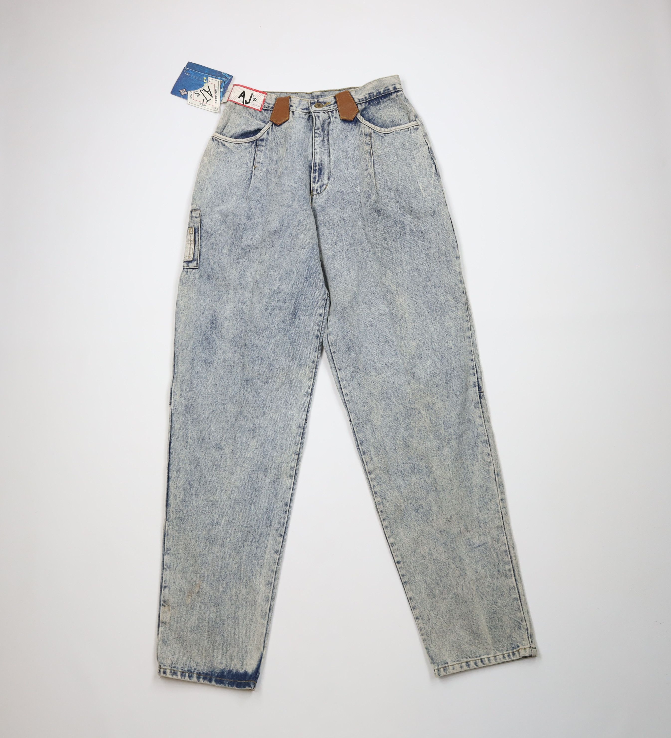 Vintage Deadstock Vintage 90s Streetwear Waist Tapered Leg Jeans Size 30" / US 8 / IT 44 - 1 Thumbnail