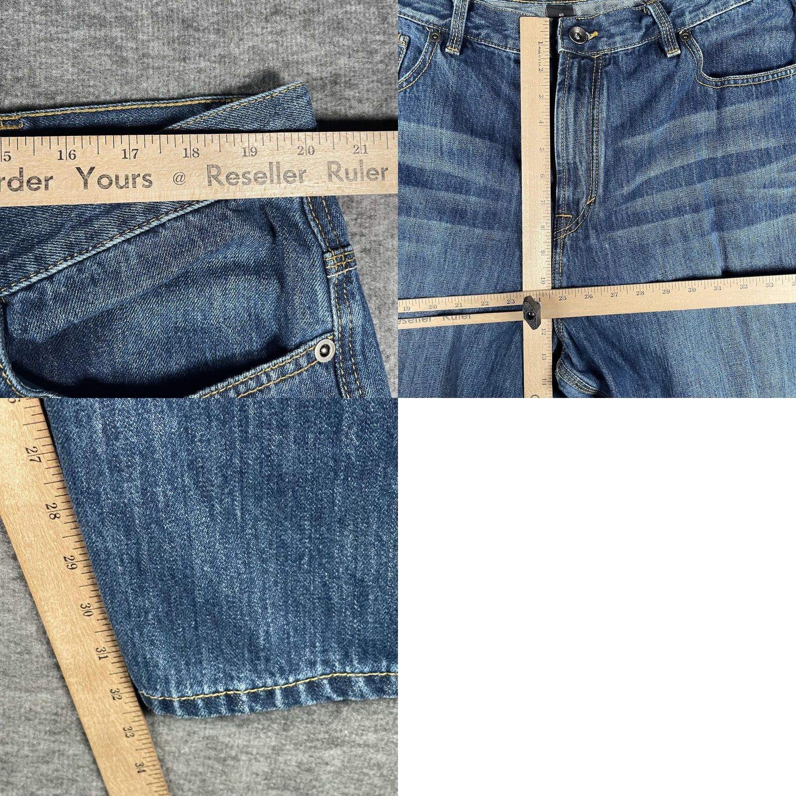 Sean John Sean John Pants Mens 40 Blue Jeans 40x31 Wash Straight Leg Regular Fit Denim Size US 40 / EU 56 - 8 Thumbnail