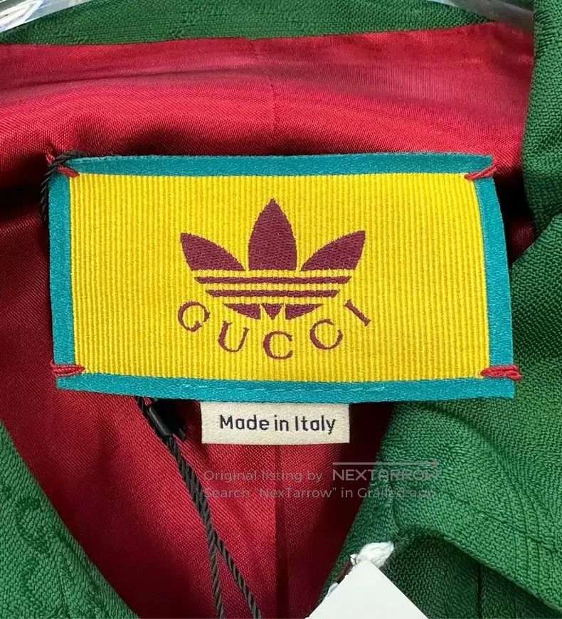 Gucci Gucci Co-branded green full-print logo short zipper jacket Size XS / US 0-2 / IT 36-38 - 3 Thumbnail