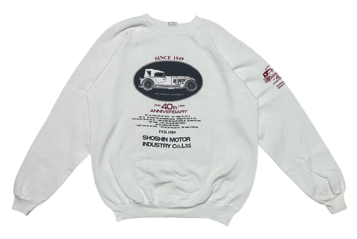 Vintage 80s SHOSHIN MOTOR INDUSTRY CO LTD CREWNECK Size US XL / EU 56 / 4 - 1 Thumbnail