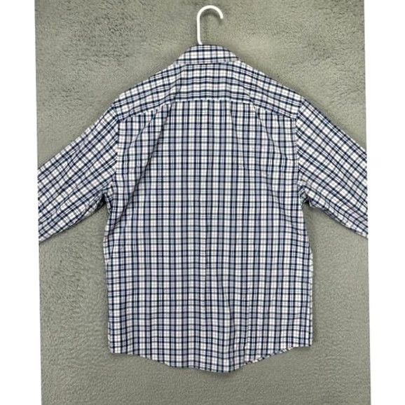 UNTUCKit UNTUCKit Shirt Mens Medium Blue Tartan Plaid Nylon Blend Button Up Slim Size US M / EU 48-50 / 2 - 4 Thumbnail