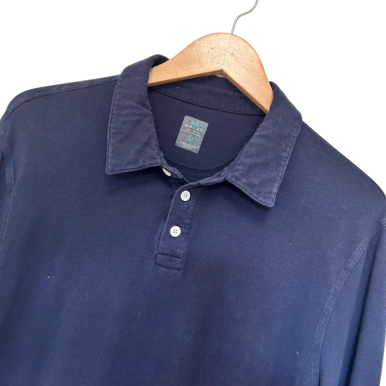 Other Myles Make Moves Blue Long Sleeve Polo Shirt Sz L Size US L / EU 52-54 / 3 - 1 Thumbnail