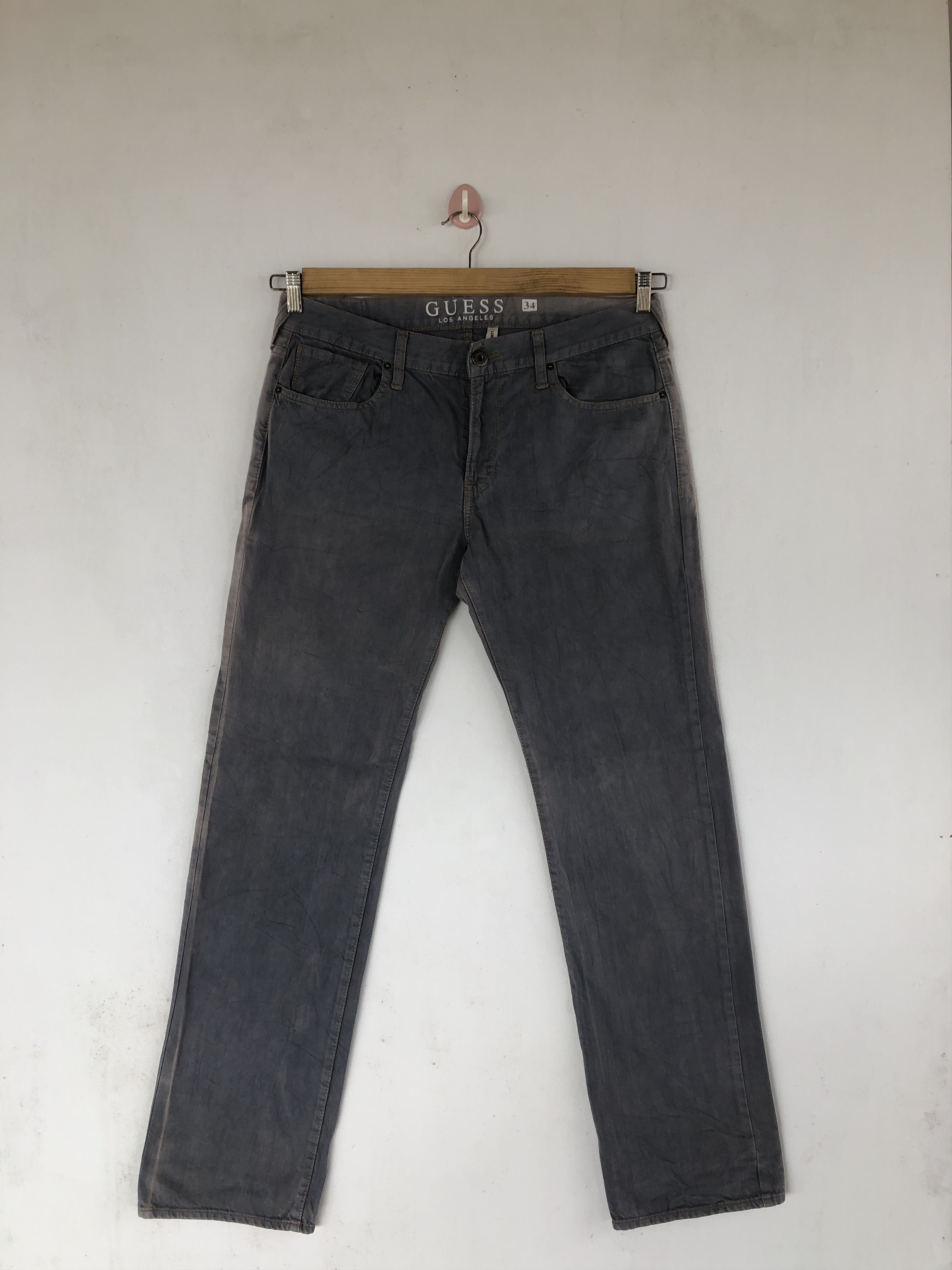 Guess Vintage Guess Jeans Sun Faded Guess Gray Denim Pants Size US 34 / EU 50 - 1 Thumbnail