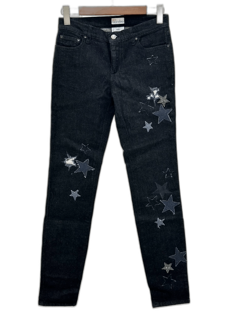 Valentino Red Valentino Women's Star Jeans Size 28 Size 28" / US 6 / IT 42 - 1 Thumbnail