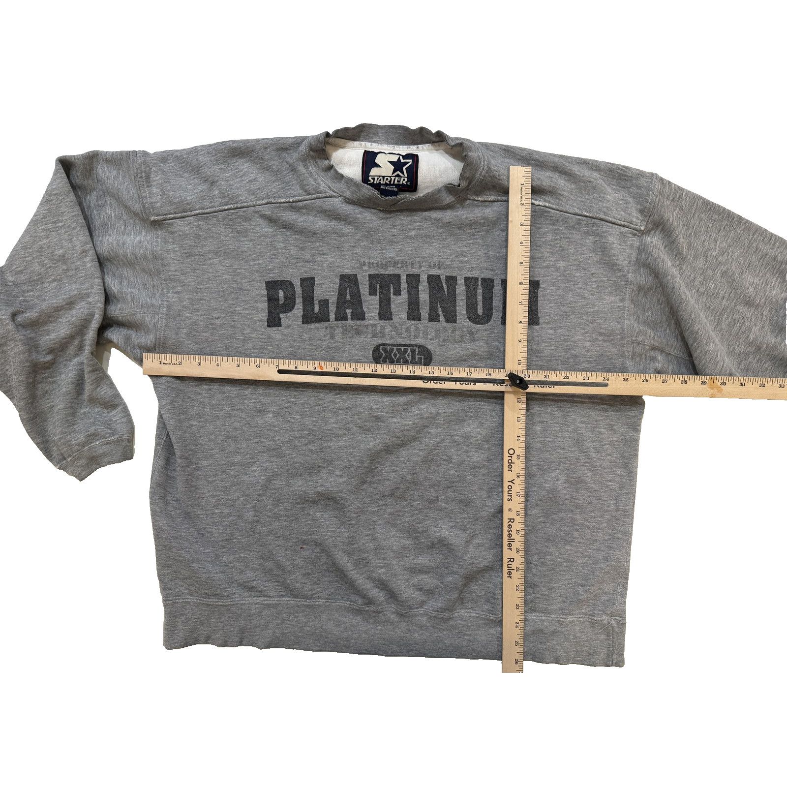 Starter Vintage 90s Starter Sweatshirt Mens 2XL Platinum Thrasher Size US XXL / EU 58 / 5 - 8 Thumbnail
