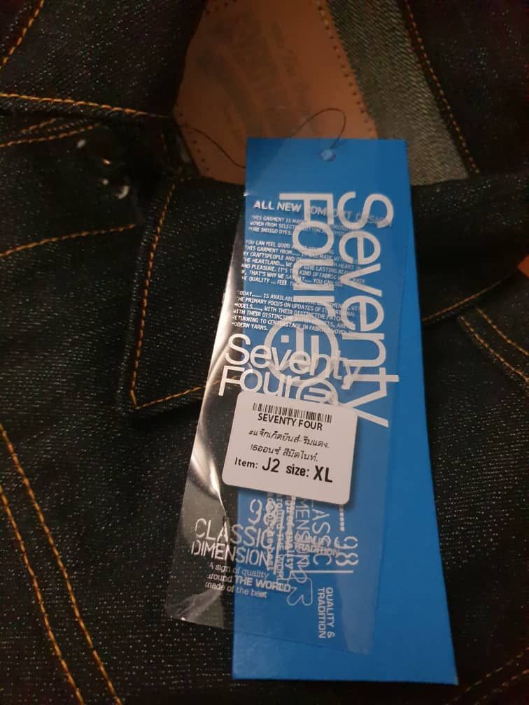 Japanese Brand Seventy four blue 16 oz salvedge jacket jeans Size US L / EU 52-54 / 3 - 2 Thumbnail