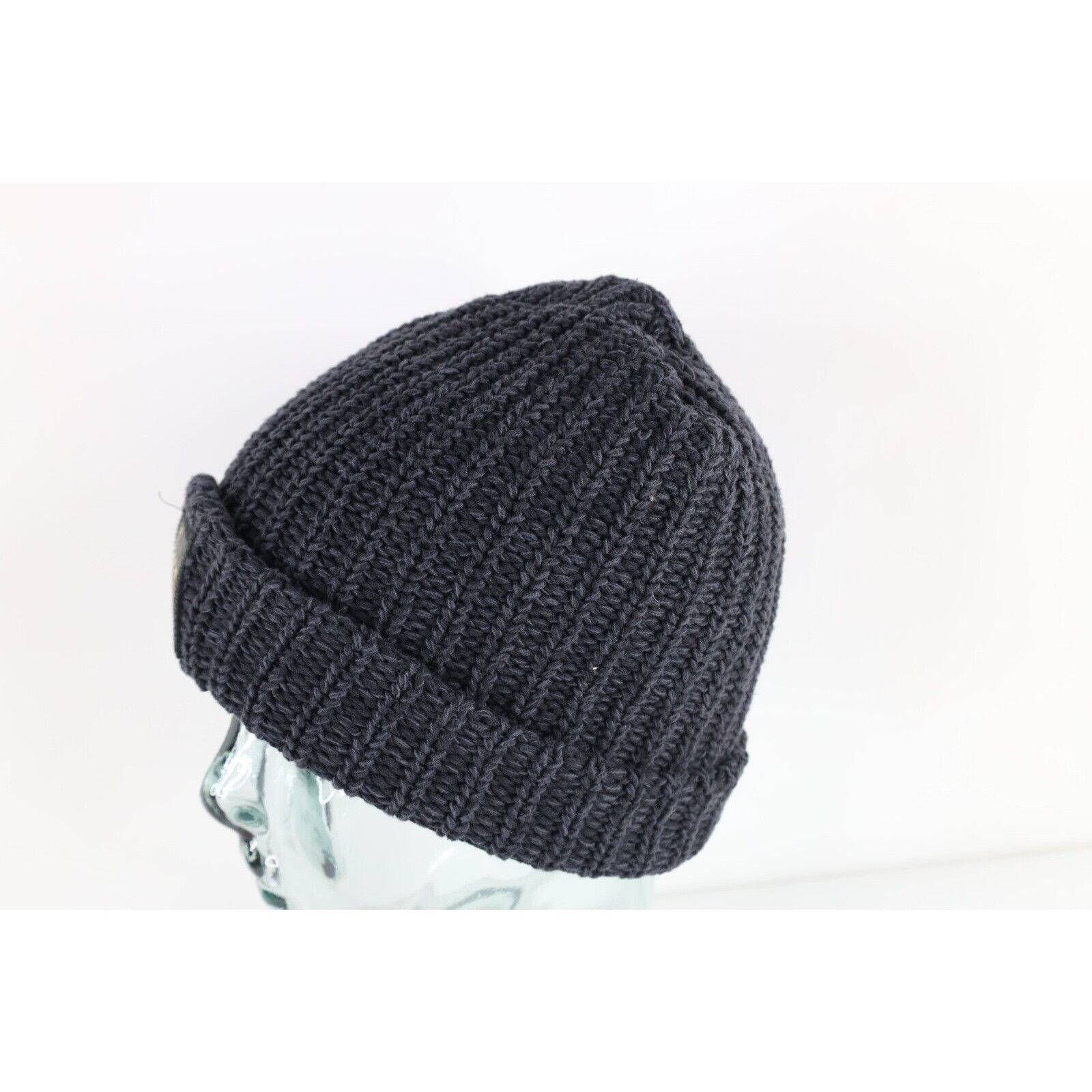 Other Love Your Melon Spell Out Leather Patch Ribbed Knit Beanie Size ONE SIZE - 3 Thumbnail