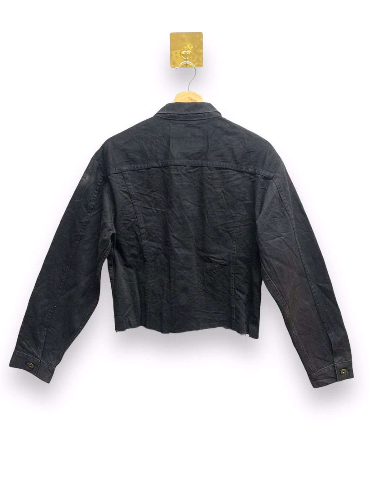 Edwin Vintage 90s EDWIN Denim Jakcet Black Size US M / EU 48-50 / 2 - 6 Thumbnail