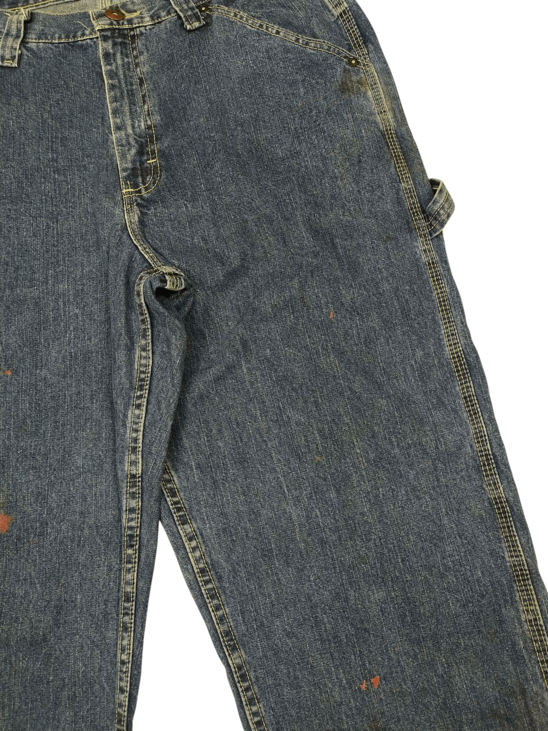 Lee Vintage Lee Dungarees Carpenter Double Knee Jeans Size US 34 / EU 50 - 8 Thumbnail