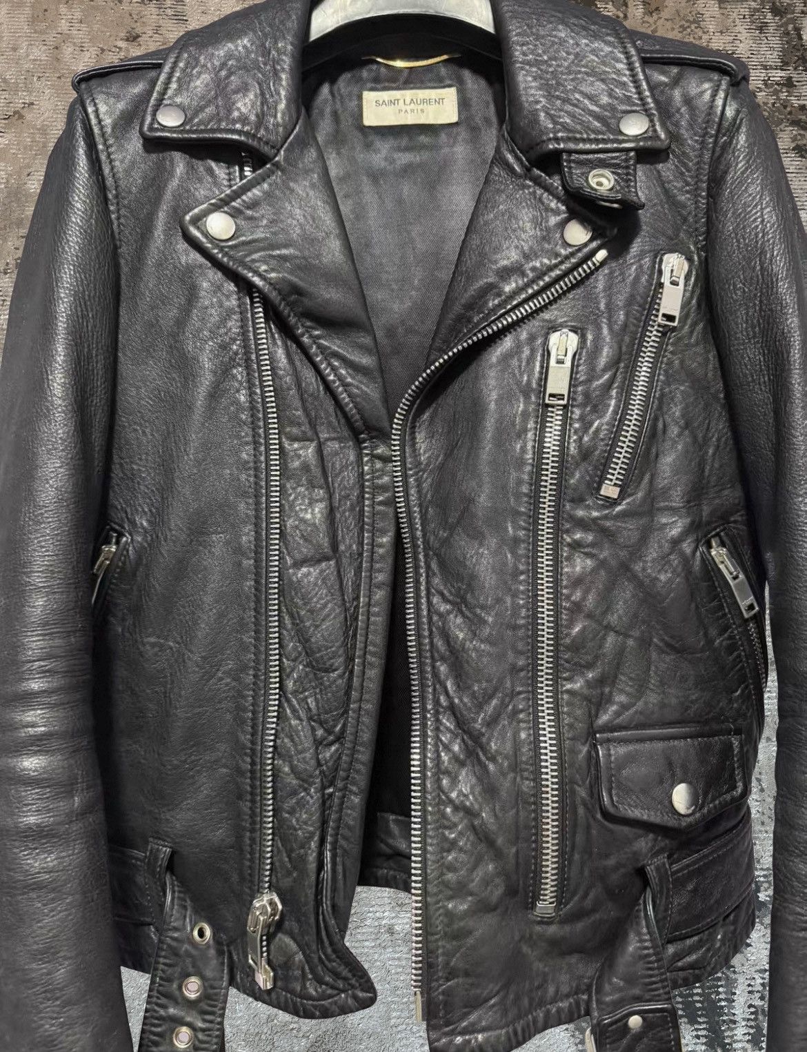 Saint Laurent L17 Bloodluster Leather Jacket