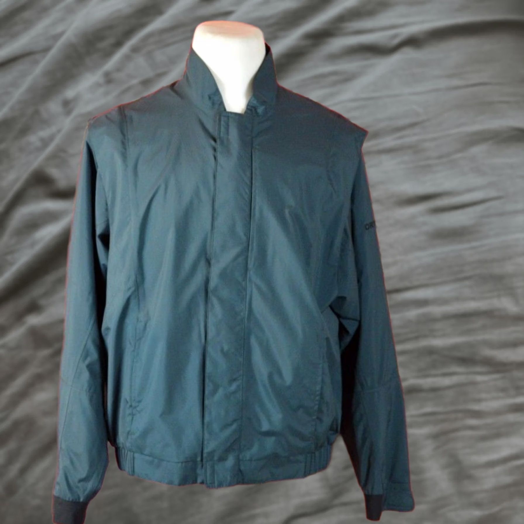 Footjoy Footjoy Dryjoys Coat Mens Medium M Black Gray Full Zip Hidden Zipper Golf Size US M / EU 48-50 / 2 - 1 Thumbnail