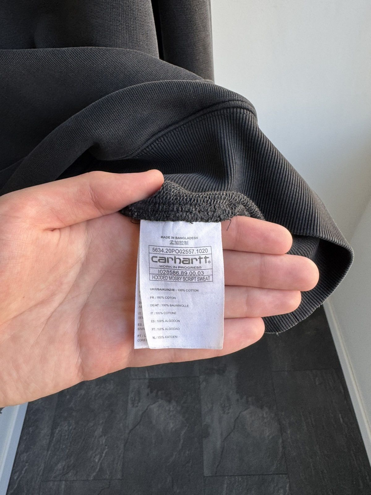 Carhartt Wip × Vintage Carhartt WIP Logo Graphite Hoodie Size US L / EU 52-54 / 3 - 6 Thumbnail