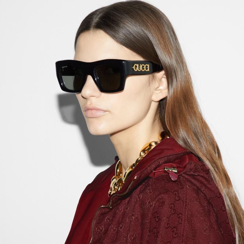 🕶️ New Gucci GG1772S 001 Black/Grey Sunglasses