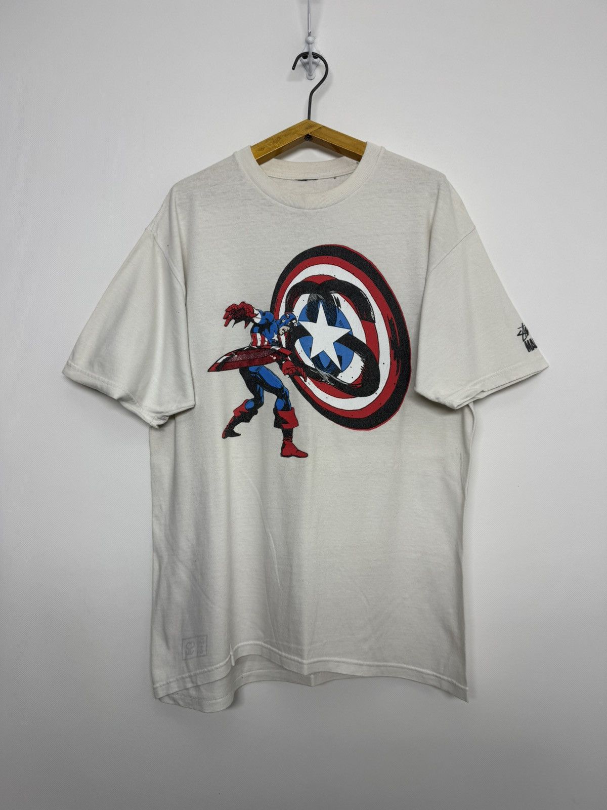 Marvel Comics × Stussy Vintage Stussy Marvel Captain America Size US M / EU 48-50 / 2 - 3 Thumbnail