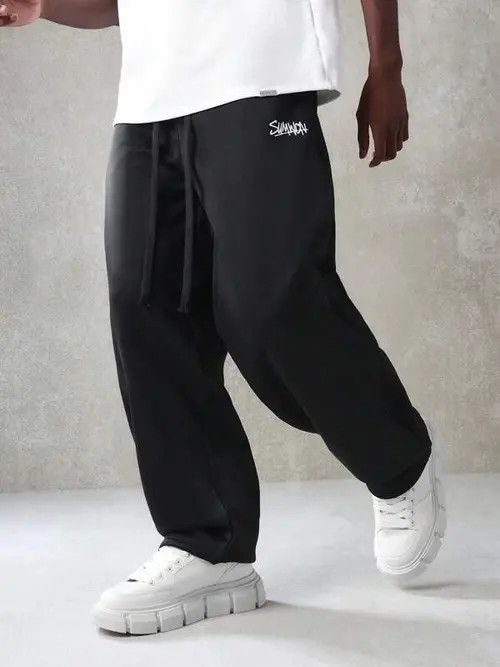 Japanese Brand × Vintage Baggy Loose Y2K Sweatpants Size US 30 / EU 46 - 1 Thumbnail
