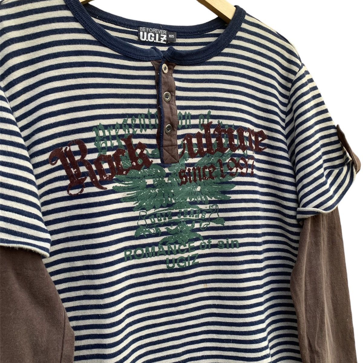 If Six Was Nine × Japanese Brand × Le Grande Bleu (L.G.B.) Ugiz longsleeave tshirt - y2k ifsixwasnine lgb style Size US L / EU 52-54 / 3 - 2 Thumbnail