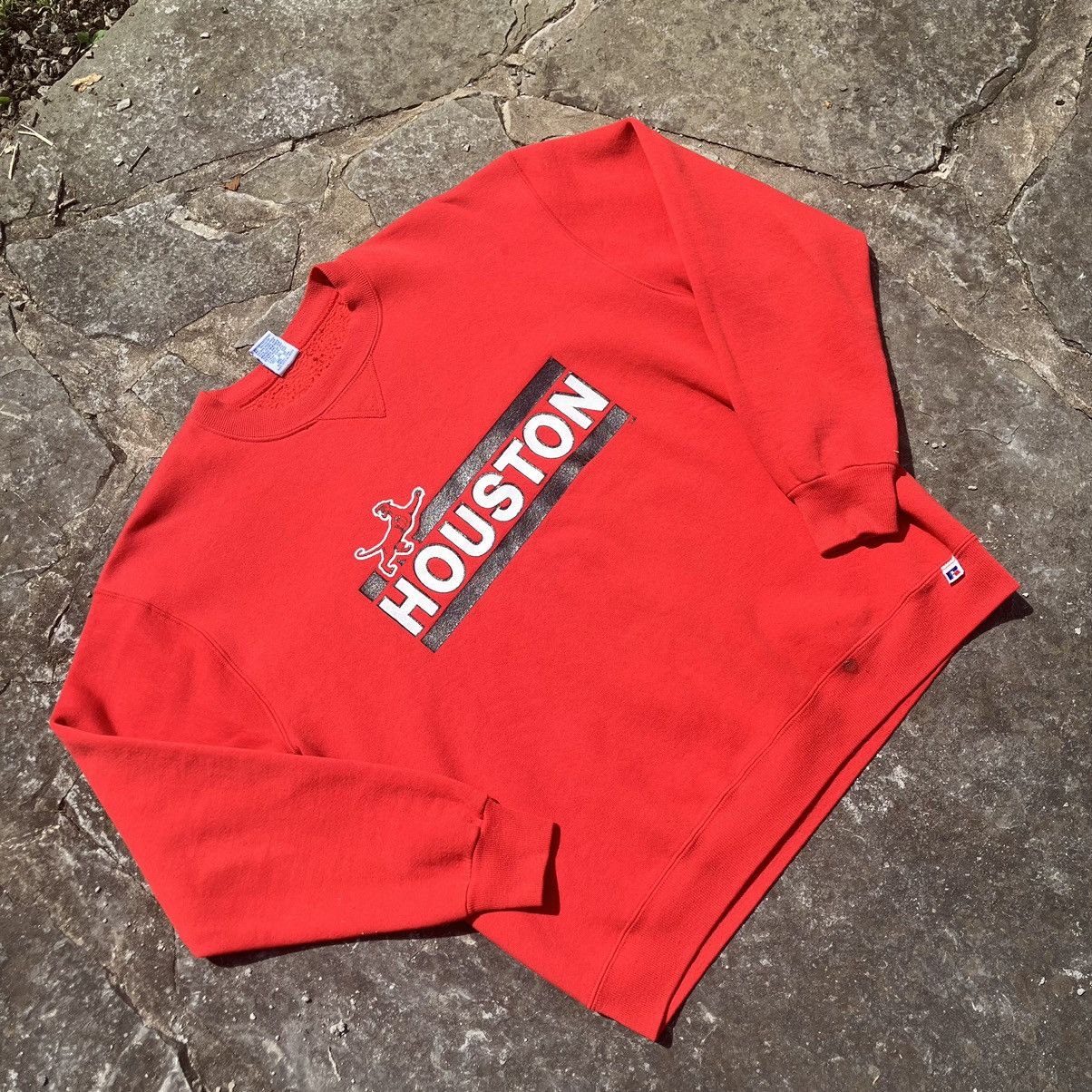 Vintage VTG 90’s Houston Red Crewneck Size US L / EU 52-54 / 3 - 2 Thumbnail