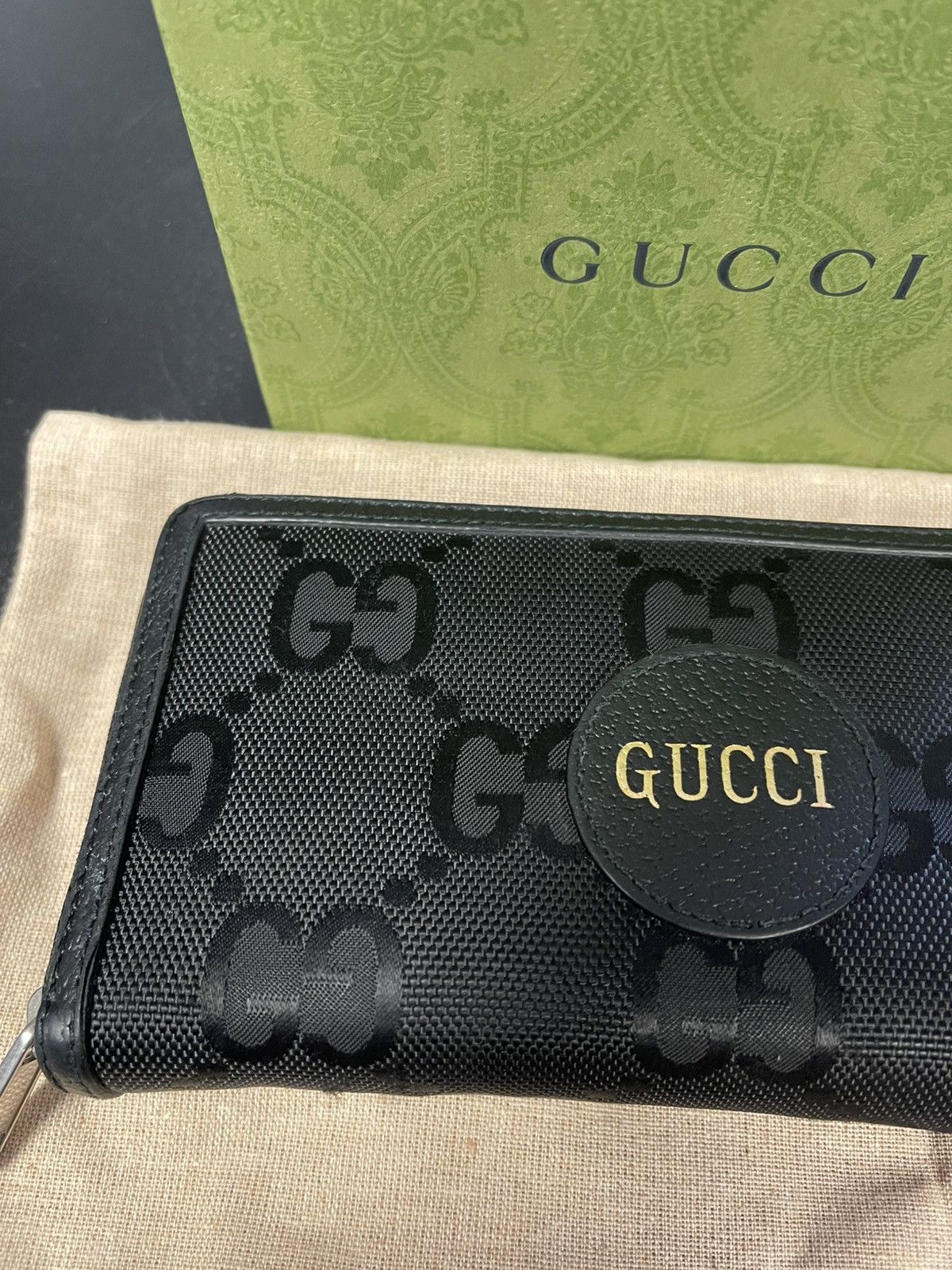 Gucci Gucci Logo Off The Grid Long Wallet Nylon/Leather Black Size ONE SIZE - 2 Thumbnail