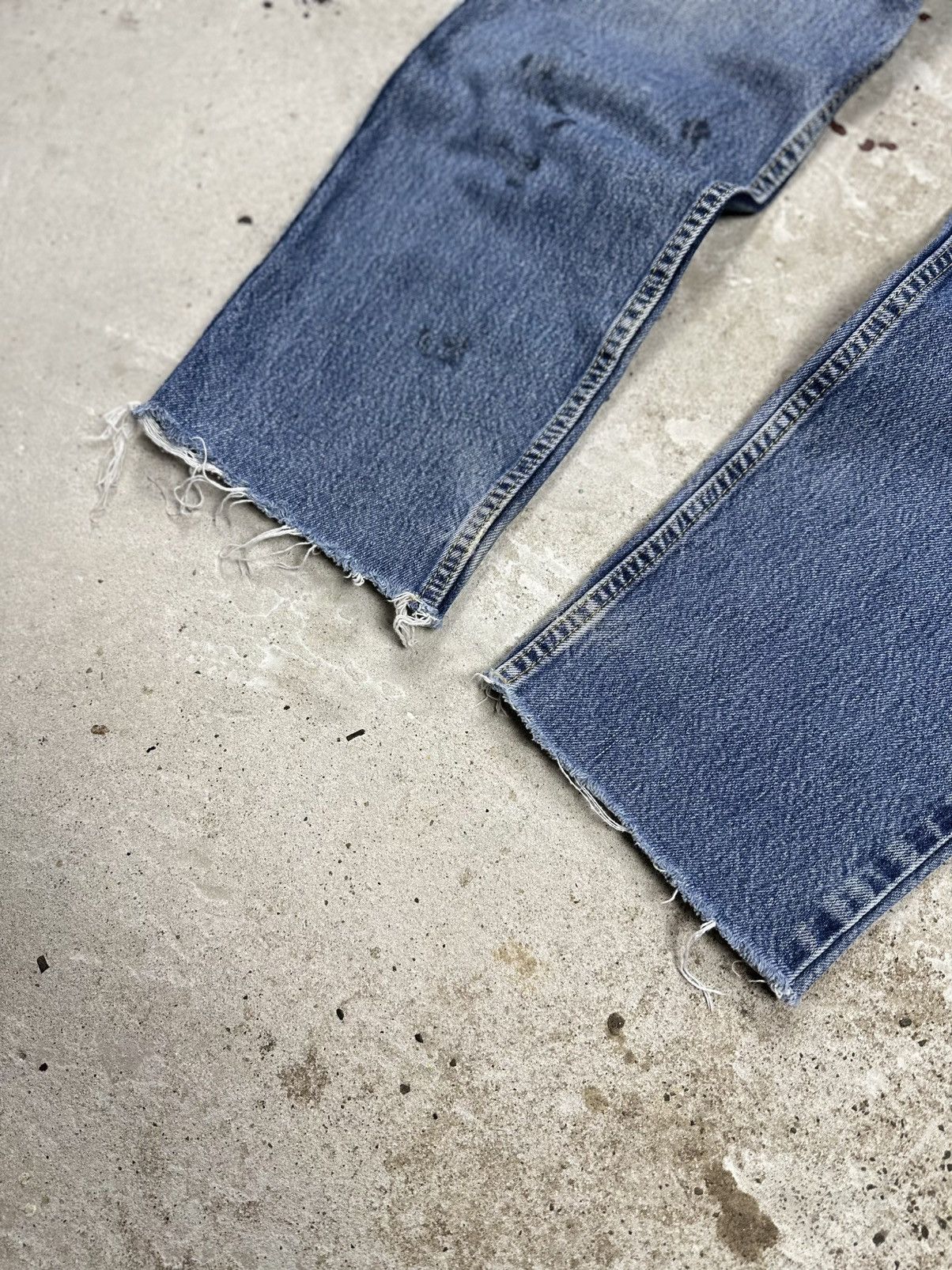 Lee × Vintage Vintage 90s Lee Distressed Blue Denim Pants Brooklyn Size US 32 / EU 48 - 3 Thumbnail