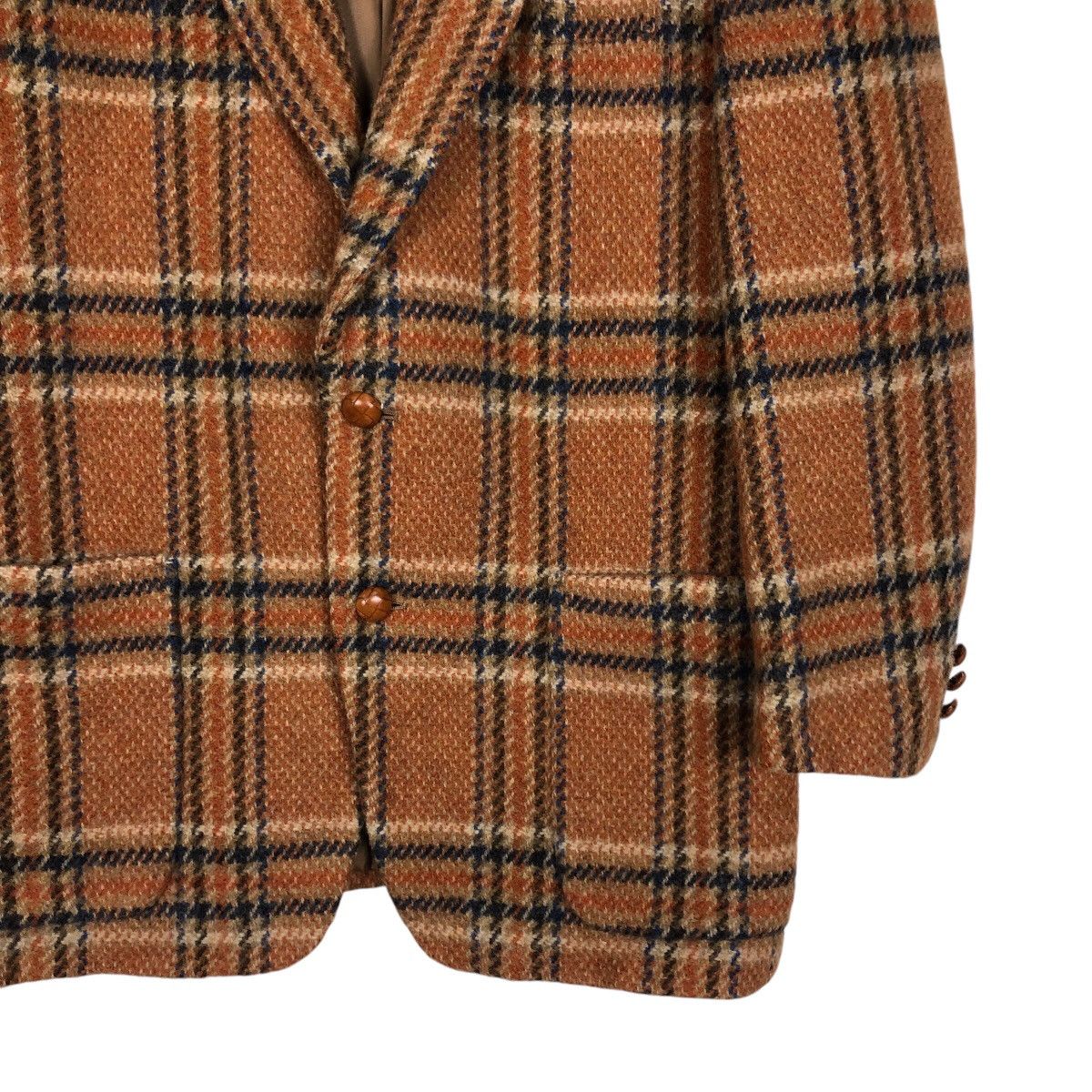 Japanese Brand 📌Vintage Wool Coats Jacket Karl Helmut Tartan Design Size US L / EU 52-54 / 3 - 6 Thumbnail
