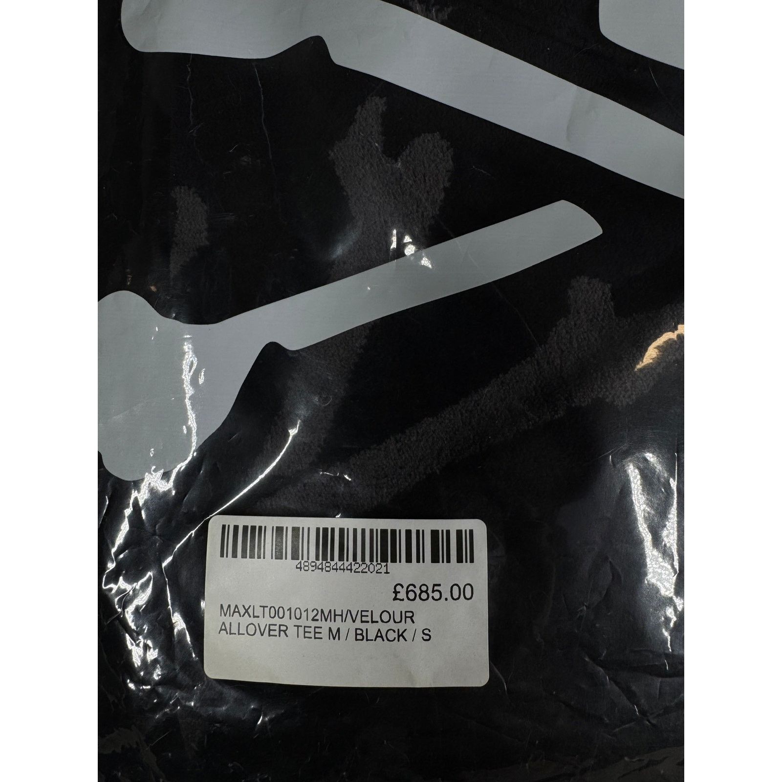 Mastermind Japan Mastermind Vs. Bape Velour Black All Over L/S Shirt Size SM Size US S / EU 44-46 / 1 - 10 Thumbnail