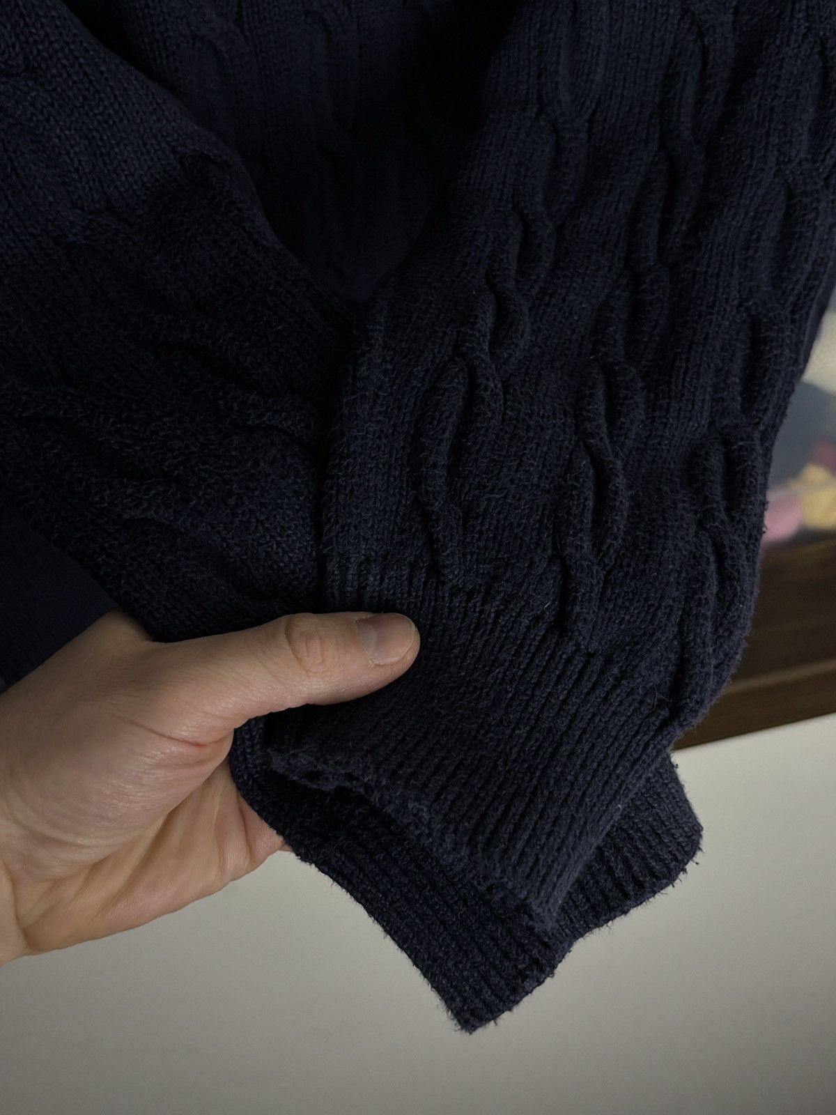 Polo Ralph Lauren Polo Ralph Lauren Half Zip Cable Knit Vintage Sweater Size US L / EU 52-54 / 3 - 4 Thumbnail