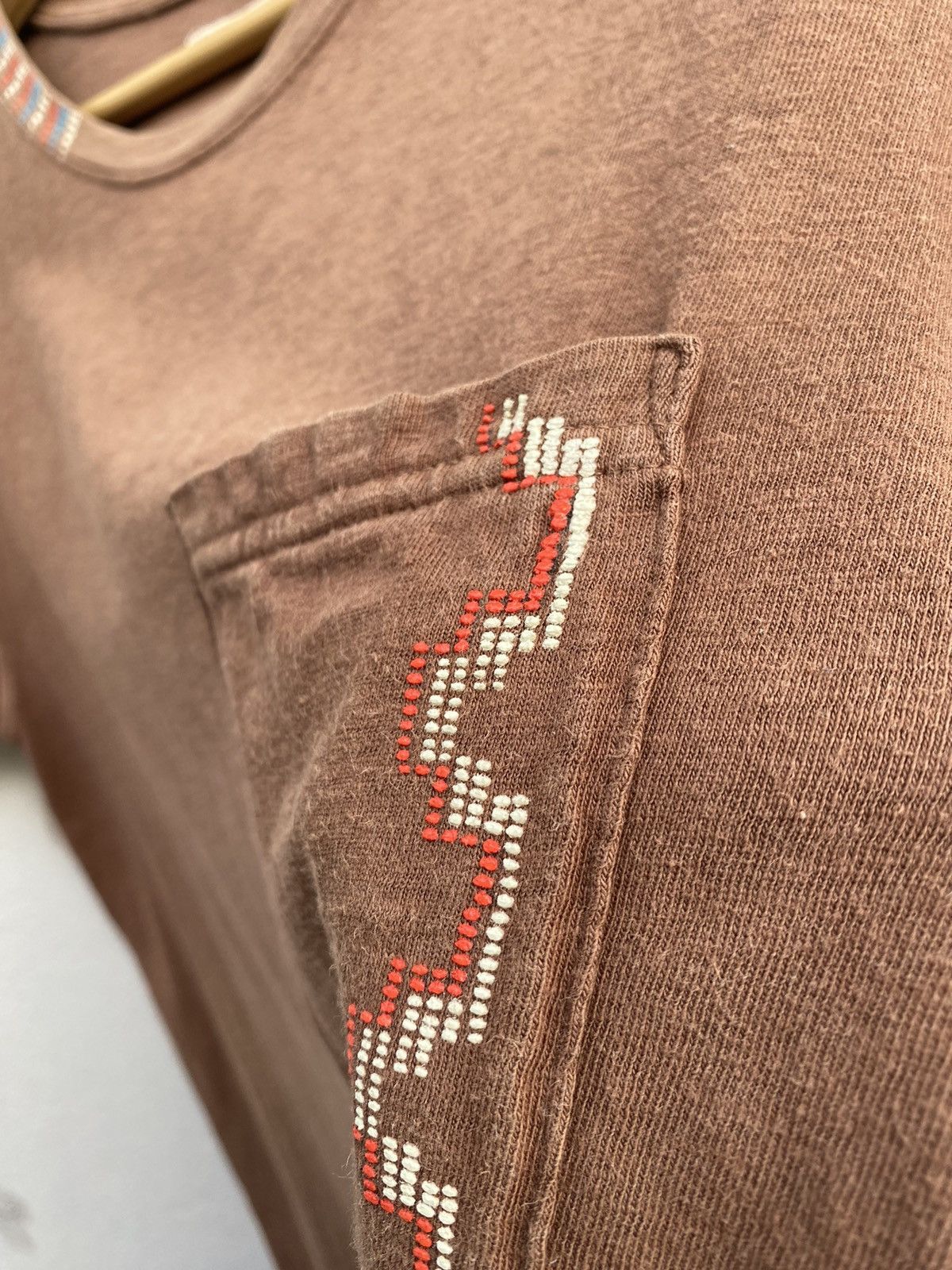 Kapital Kapital Navajo Motive Hand Painted Pocket Tshirt Size US M / EU 48-50 / 2 - 8 Thumbnail