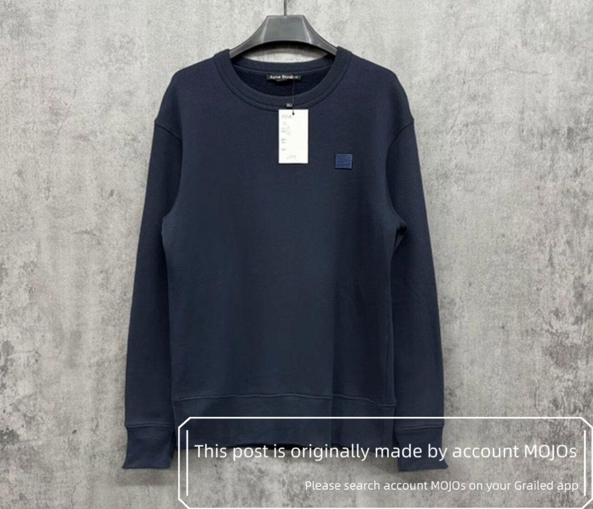 Sz XS Acne Studios Face Patch Sweatshirt mojos3368