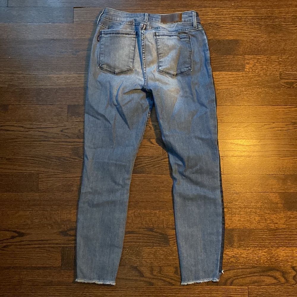 Other Parker Smith 28 Skinny Distressed Cropped Ankle Side Stripe Size 30" / US 8 / IT 44 - 4 Thumbnail