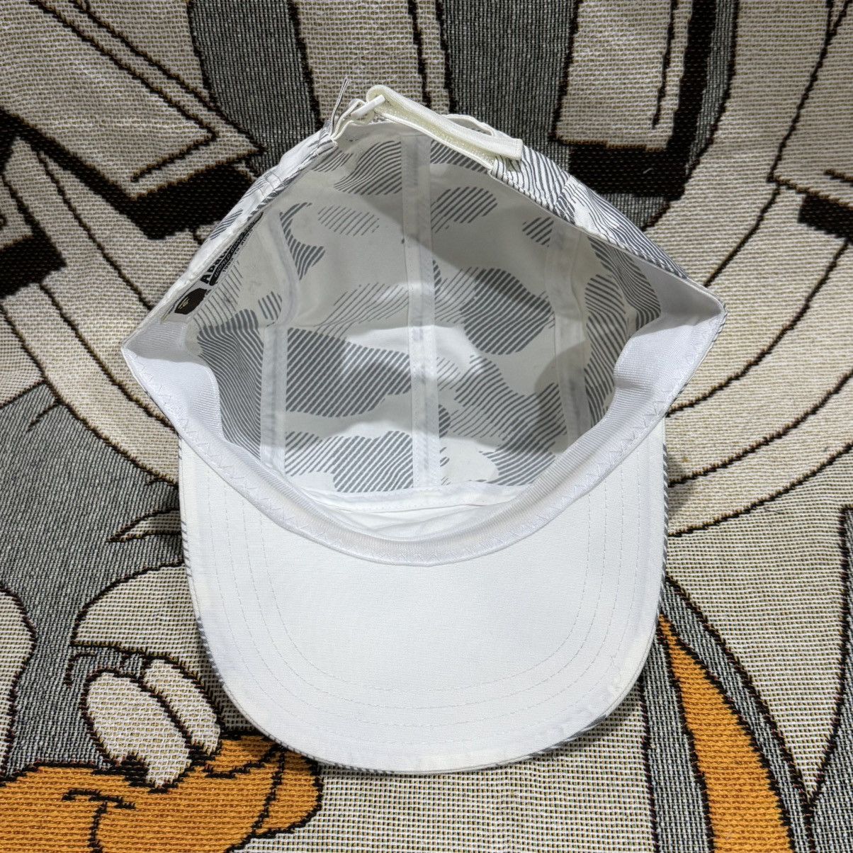 Bape A Bathing Ape White Camo Cap Snapback 6 panel Hat Size ONE SIZE - 5 Thumbnail