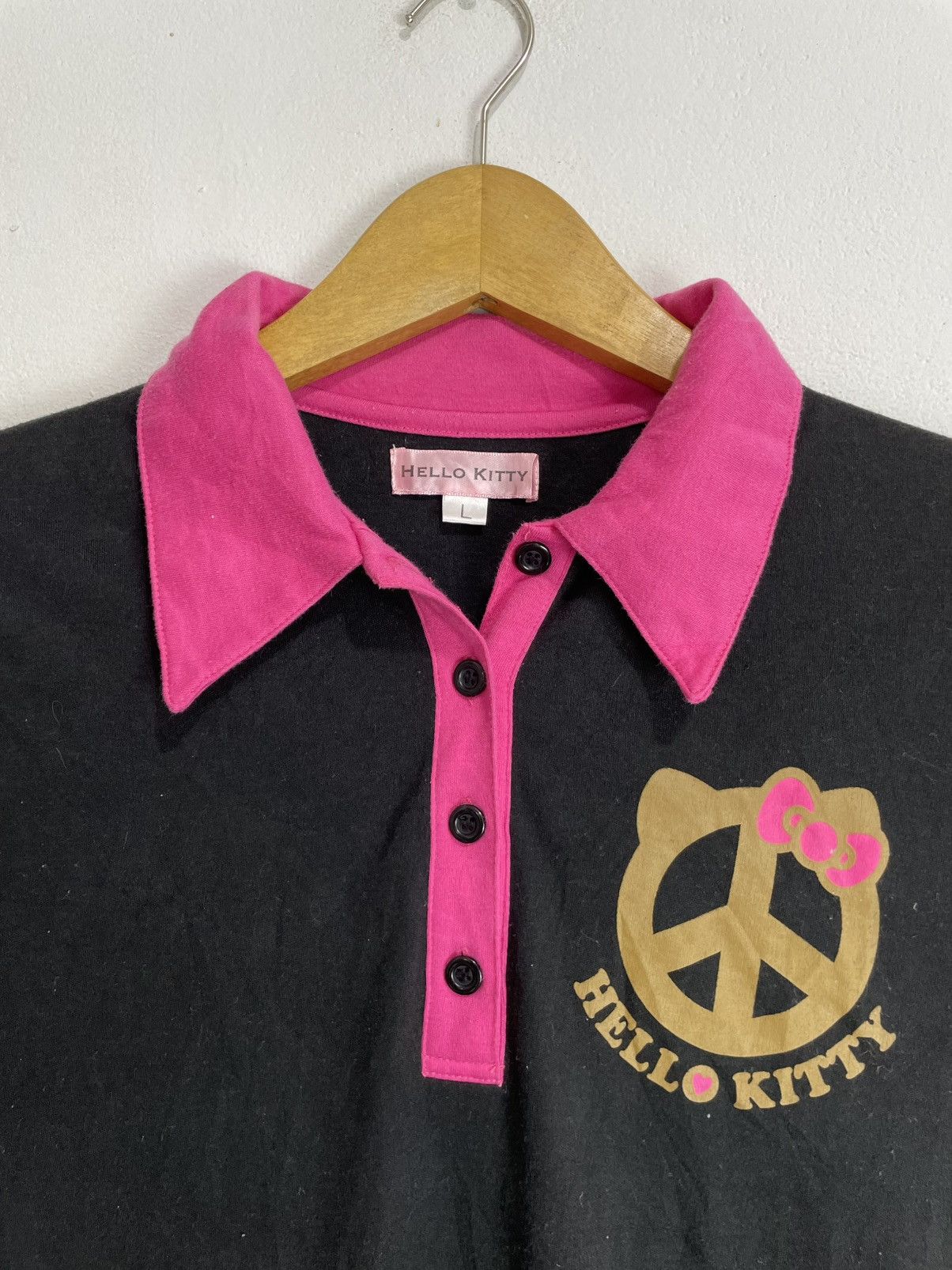 Japanese Brand Y2K Hello Kitty polo tshirt poem hysteric style Size L / US 10 / IT 46 - 3 Thumbnail