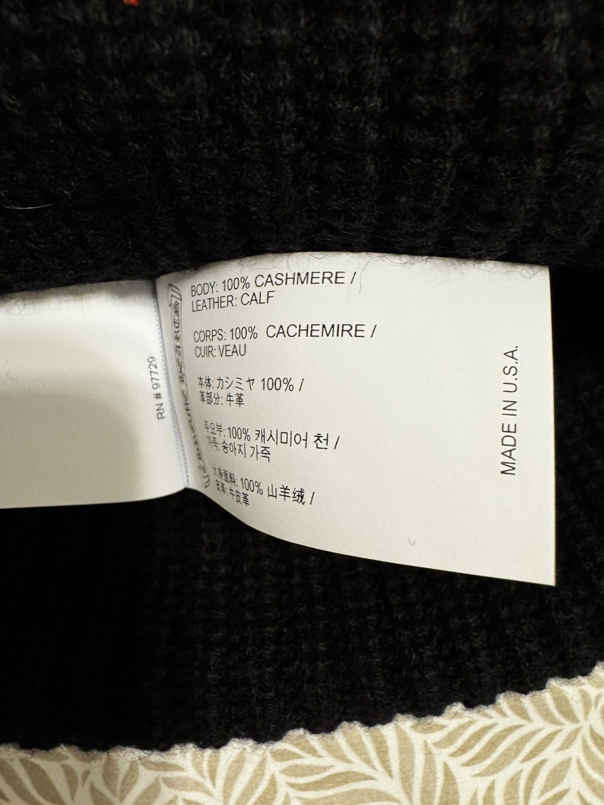 Chrome Hearts Chrome Hearts Triple Star Patch Cashmere Beanie Size ONE SIZE - 8 Thumbnail