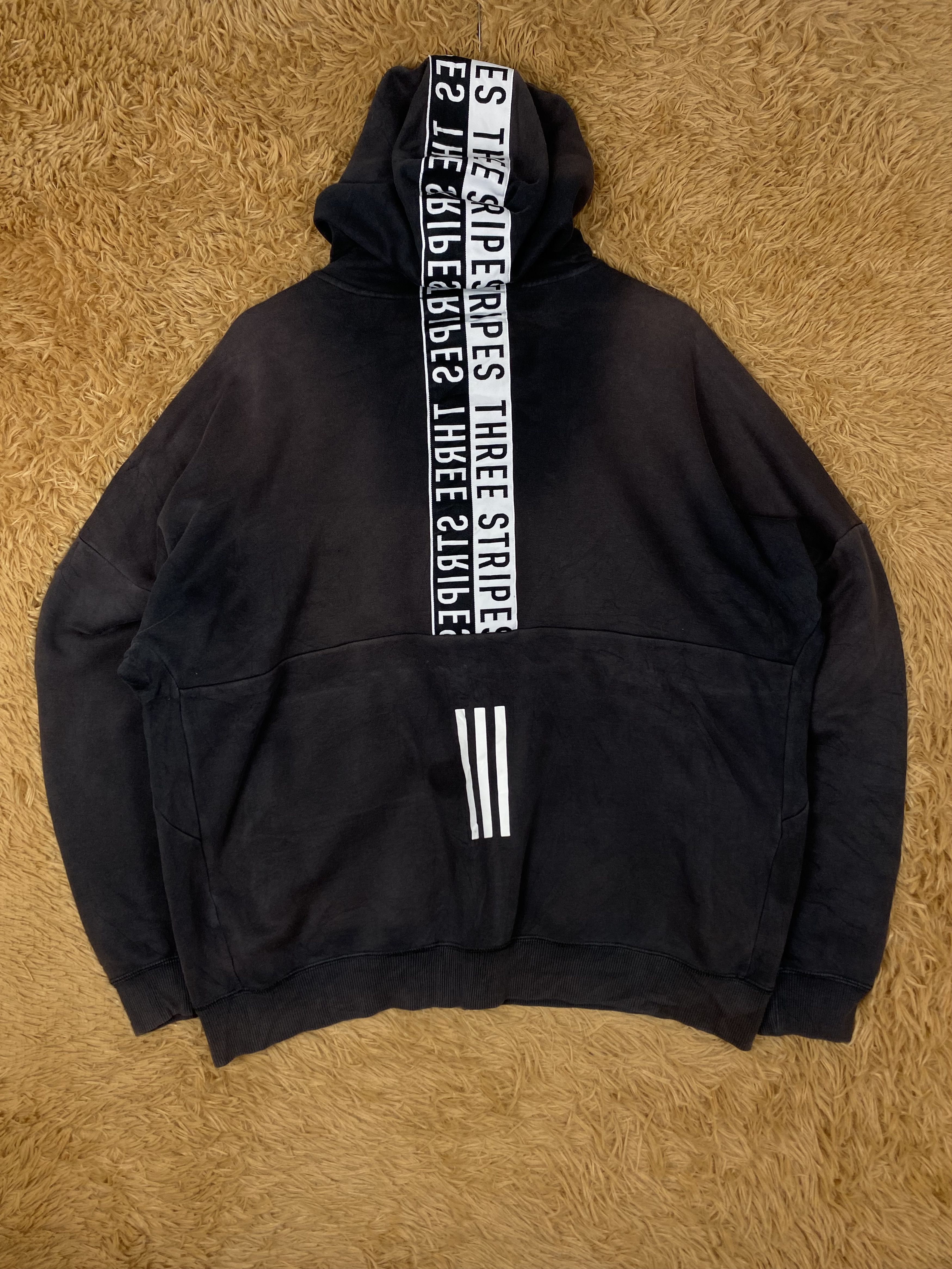 Adidas Vintage Adidas 3 Stripe Zip Up Hoodies PS0364 Size US L / EU 52-54 / 3 - 6 Thumbnail