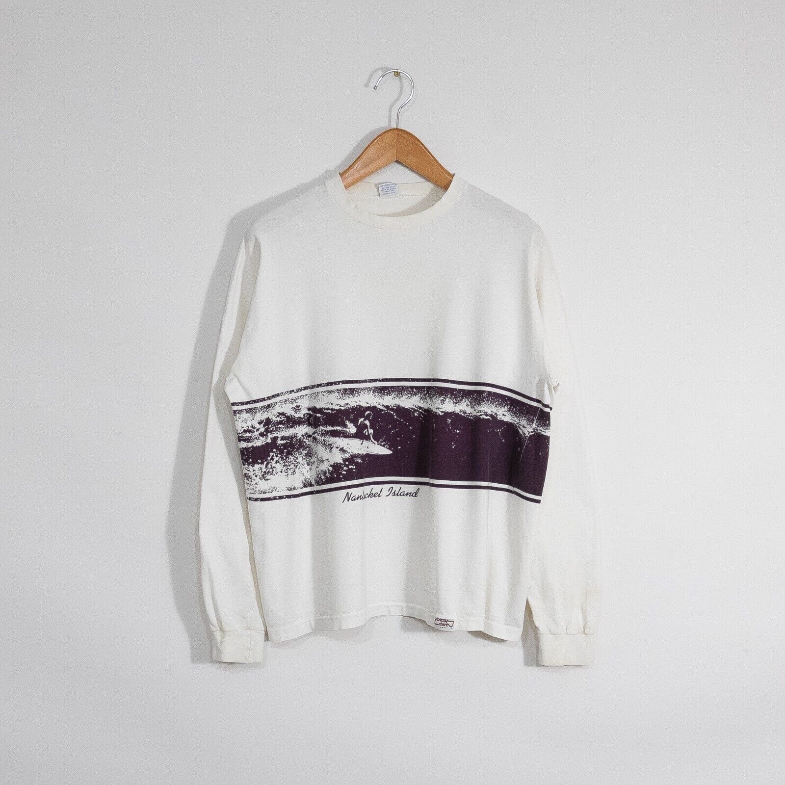 Vintage Vintage 90s Nantucket Surf T Shirt XL Long Sleeve Distressed Size US XL / EU 56 / 4 - 1 Thumbnail