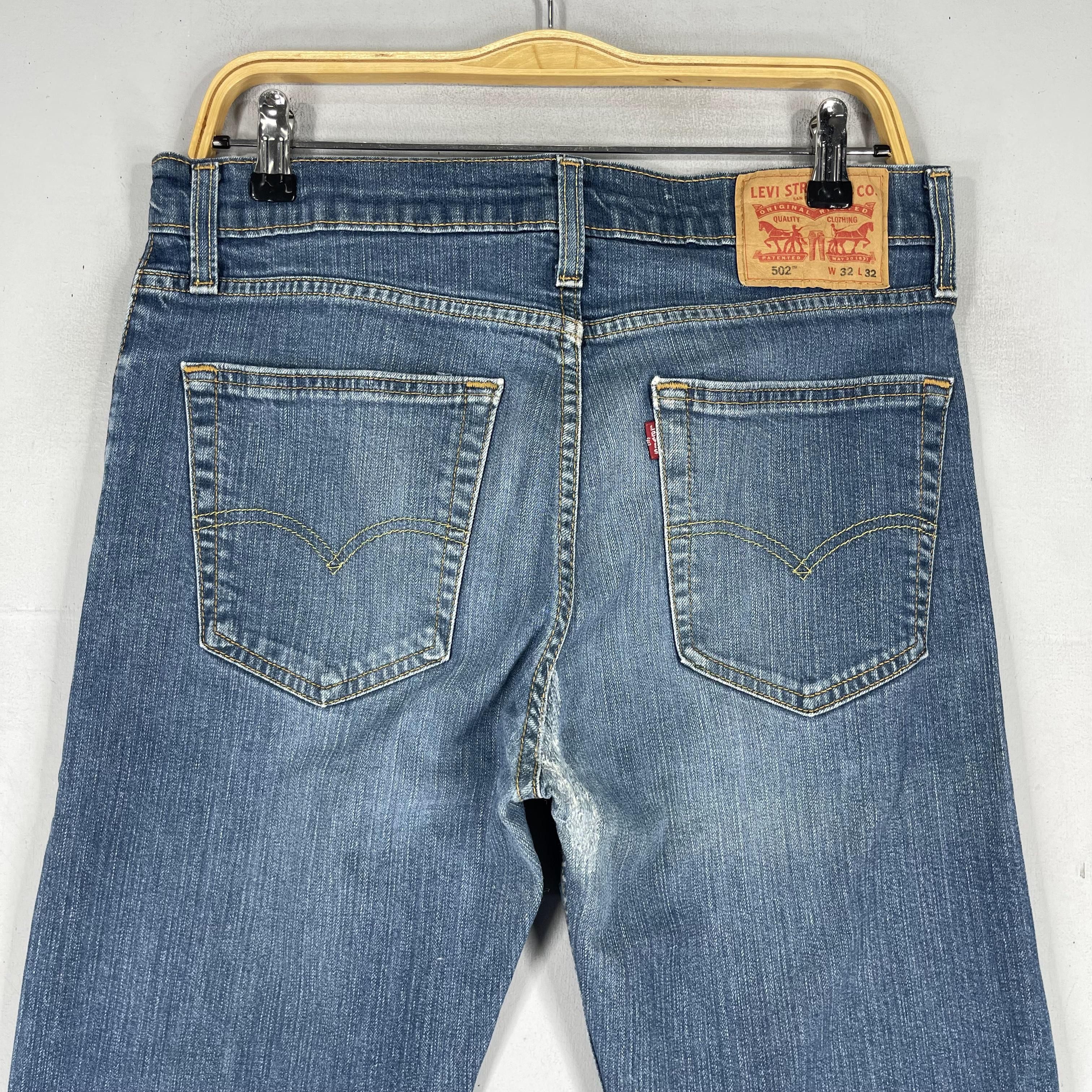 Levi's × Vintage Size 32 Levis 502 Slim Fit Tapered Reinforced Dirty Jeans Size US 32 / EU 48 - 9 Thumbnail