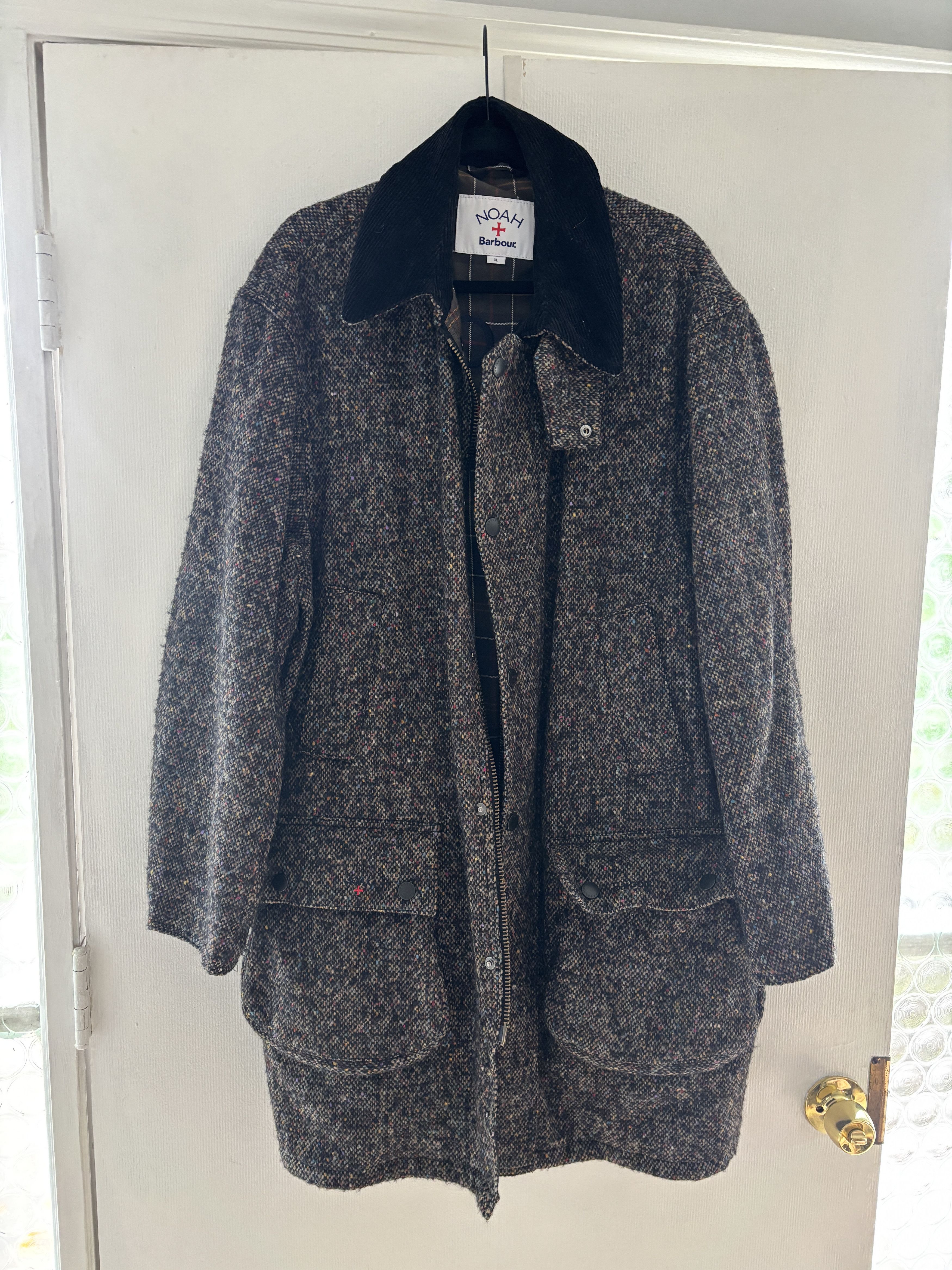 Noah Noah Tartan Collar Cashball A-2 Bomber Jacket | Grailed