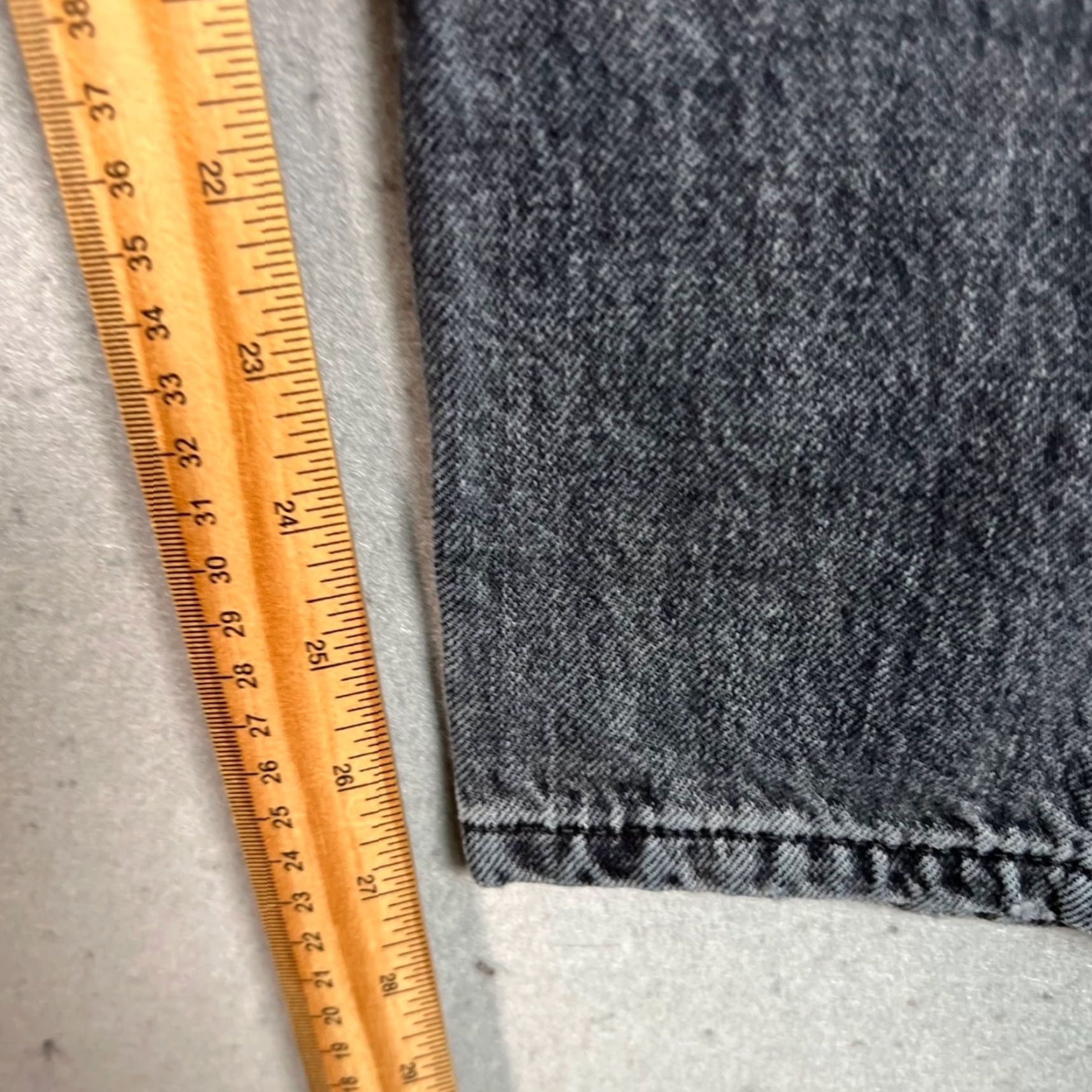 Everlane Everlane Jeans 25 Gray Denim 90s Organic Cotton High Rise Womens Tapered Modern Vintage 90s Mens Womens Boys Girls Size 42" / US 20 - 7 Thumbnail