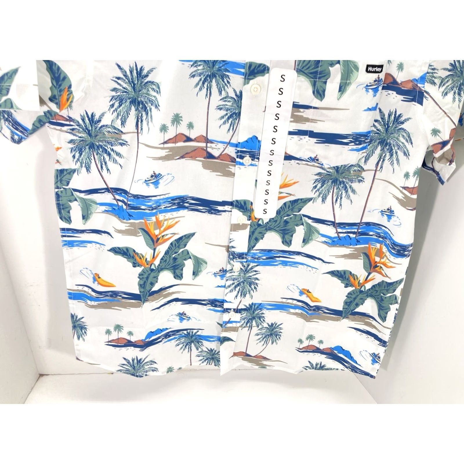 Hurley Hurley Patio Cabana Shirt Men Sz Small AOP Floral Button Short Sleeve Casual NWT Size US S / EU 44-46 / 1 - 3 Thumbnail