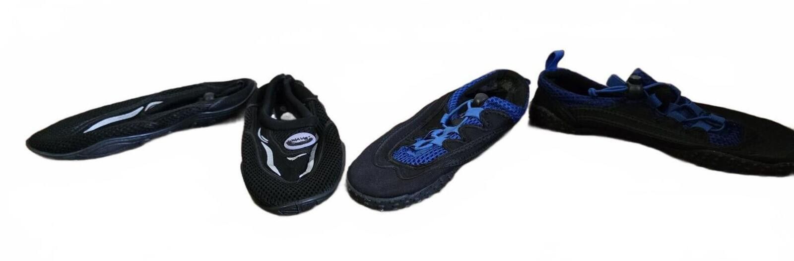 Other 2 Pair Lot of Water Shoes Easy USA & Wave Black Blue Size 7 Size ONE SIZE - 10 Thumbnail