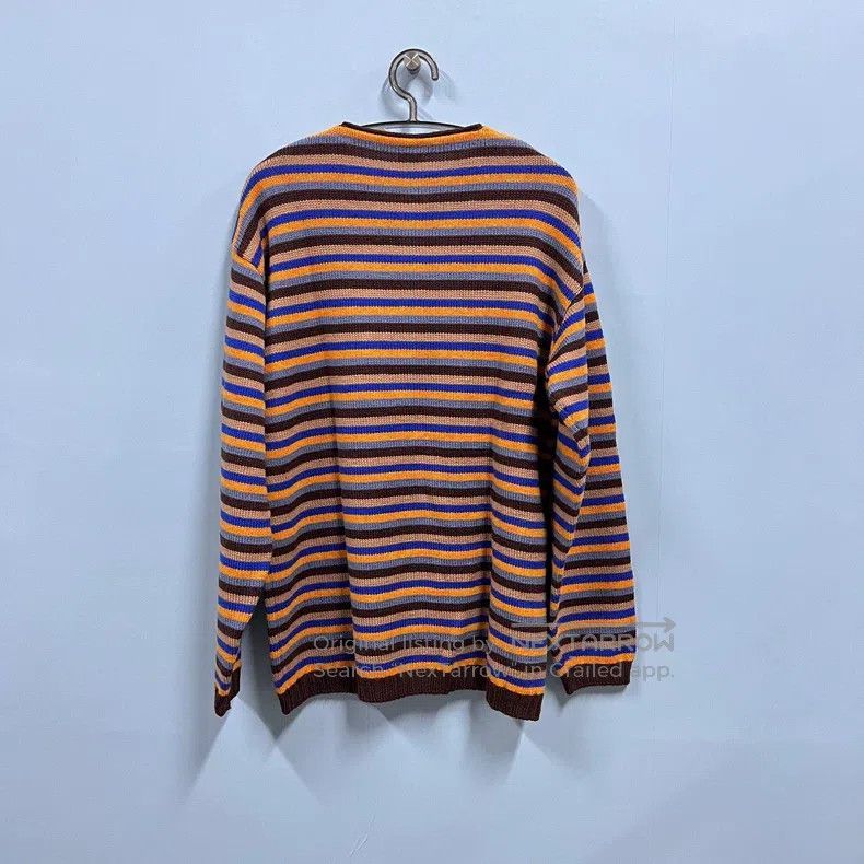 Loewe Loewe Logo Embroidered Striped Long Sleeve Sweater Size S / US 4 / IT 40 - 2 Thumbnail