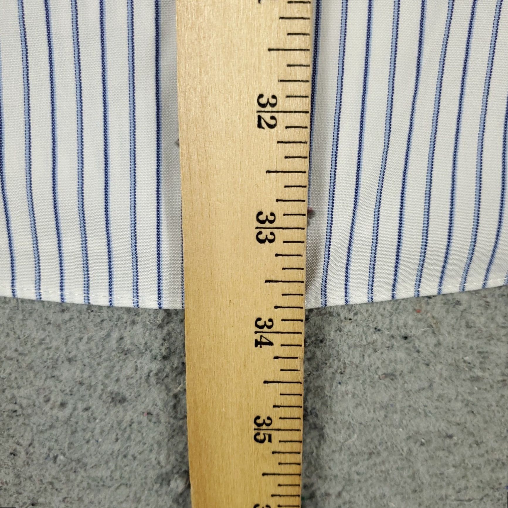 Brooks Brothers VINTAGE Brooks Brothers Dress Shirt Men Size 18 Long Sleeve Striped White Cotton Business Casual Formal Size 48R - 4 Thumbnail