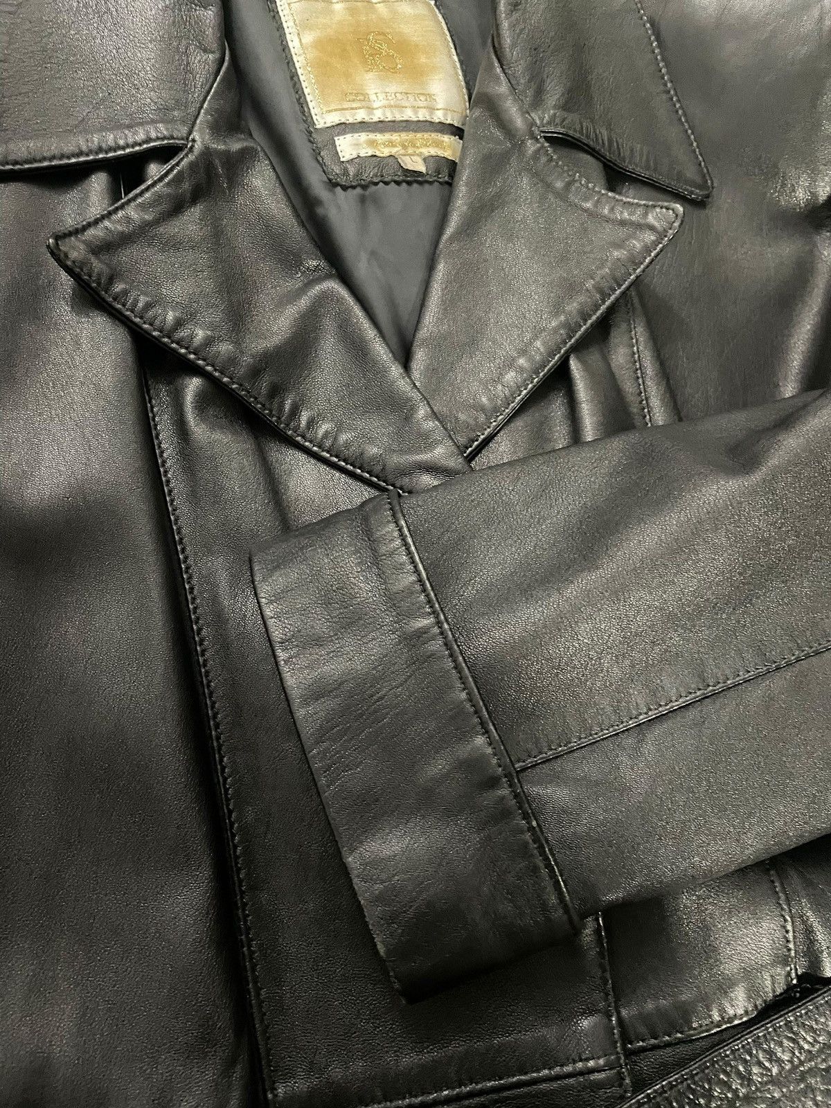 Genuine Leather × Vintage Leather jacket women Made in Italy Size L / US 10 / IT 46 - 4 Thumbnail
