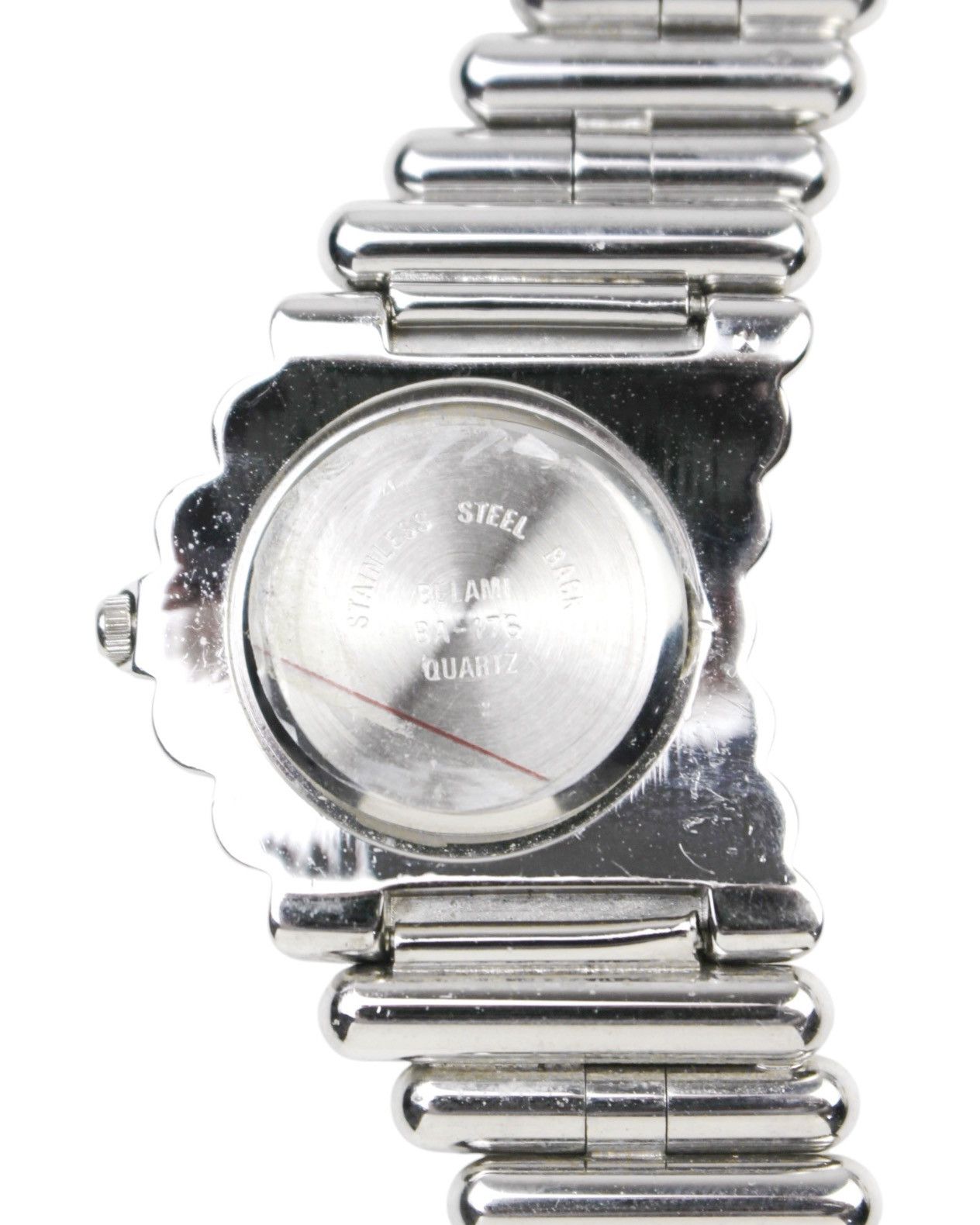 Vintage 1990S BELAMI SILVER TUBULAR BRACELET OVAL QUARTZ WATCH Size ONE SIZE - 6 Thumbnail