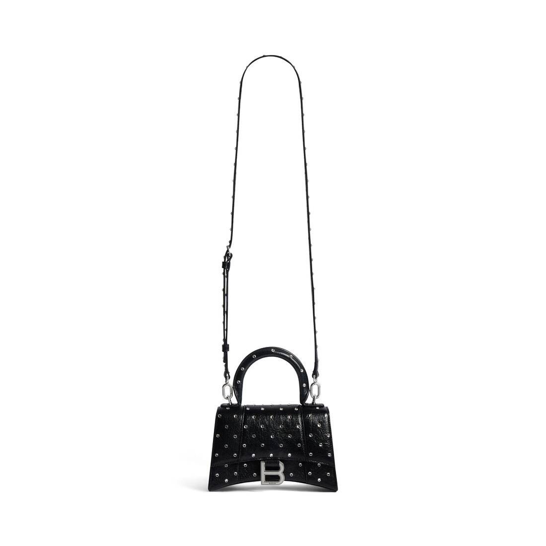 Balenciaga o1srvl11e0425 Size: OS / Hourglass XS Handbag Rhinestones Size ONE SIZE - 5 Thumbnail