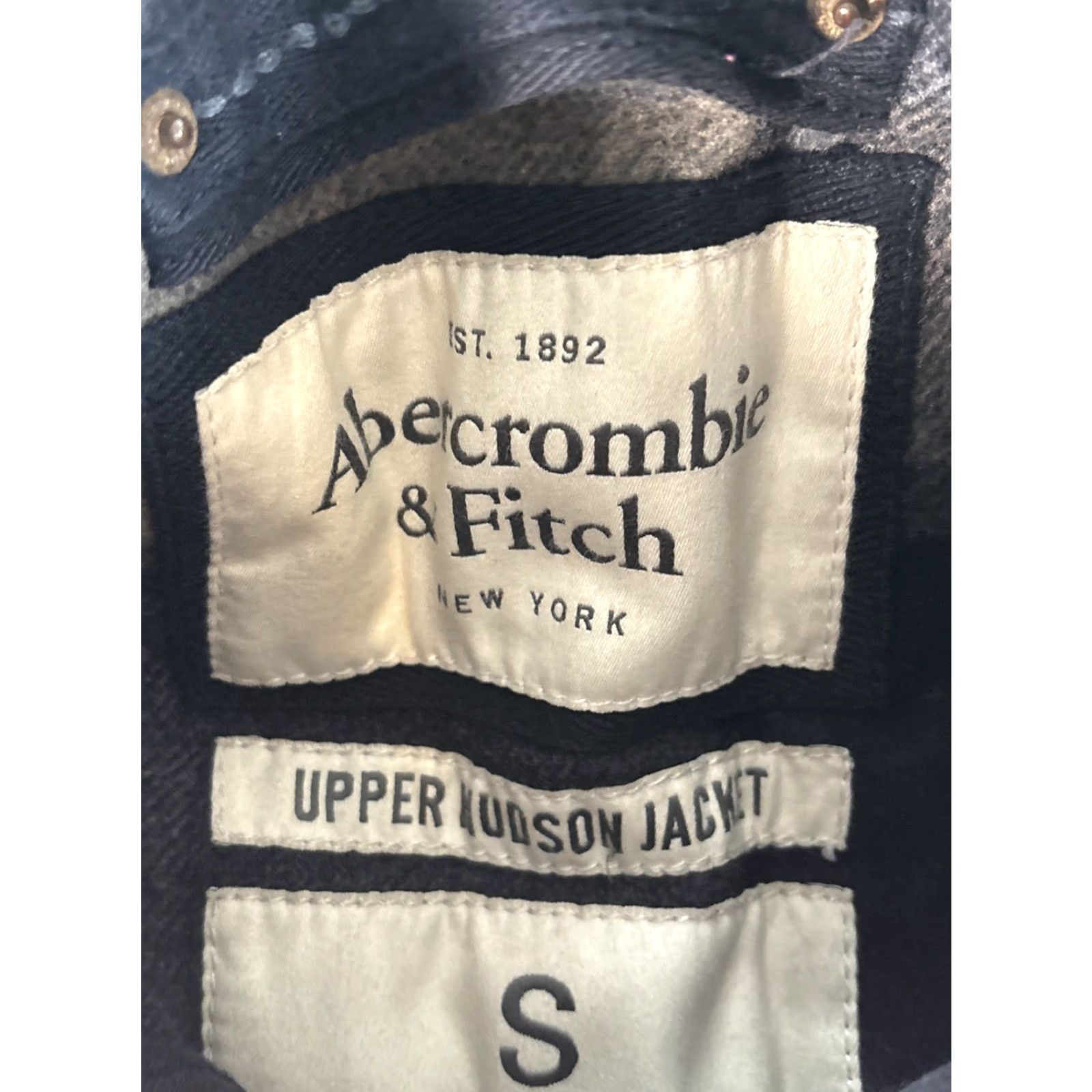 Abercrombie & Fitch Abercrombie & Fitch Men's Wool Plaid Upper Hudson Jacket S Multicolor Lined Zipper Button Regular Jacket Size US S / EU 44-46 / 1 - 4 Thumbnail